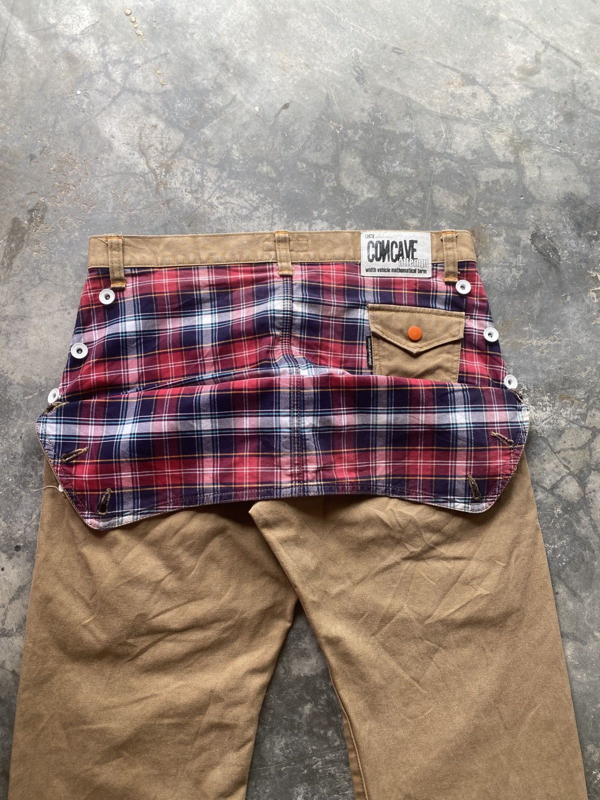 Japanese Brand CONCAVE ATTEMPT Double Butt Pant Size US 32 / EU 48 - 2 Thumbnail