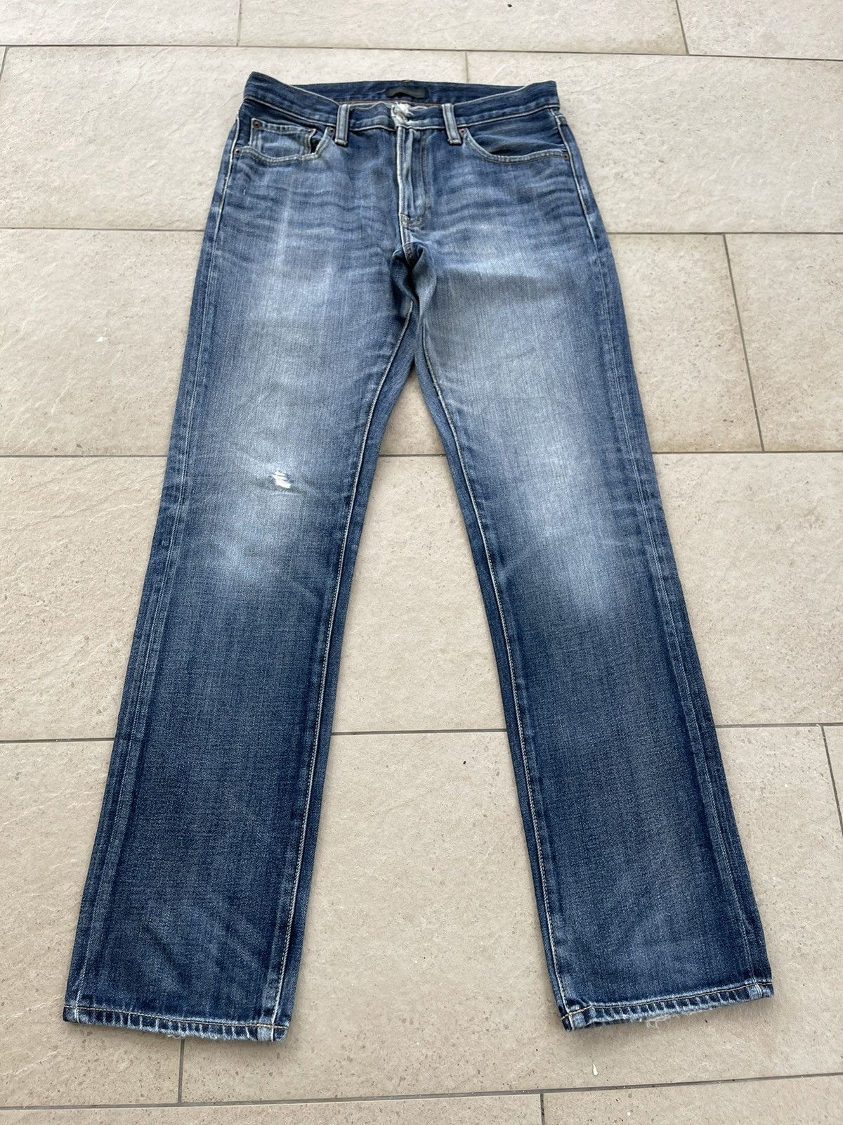 Japanese Brand × Uniqlo 🔥 Japanase Brands Uniqlo Distressed Denim W30🔥 Size US 30 / EU 46 - 3 Thumbnail