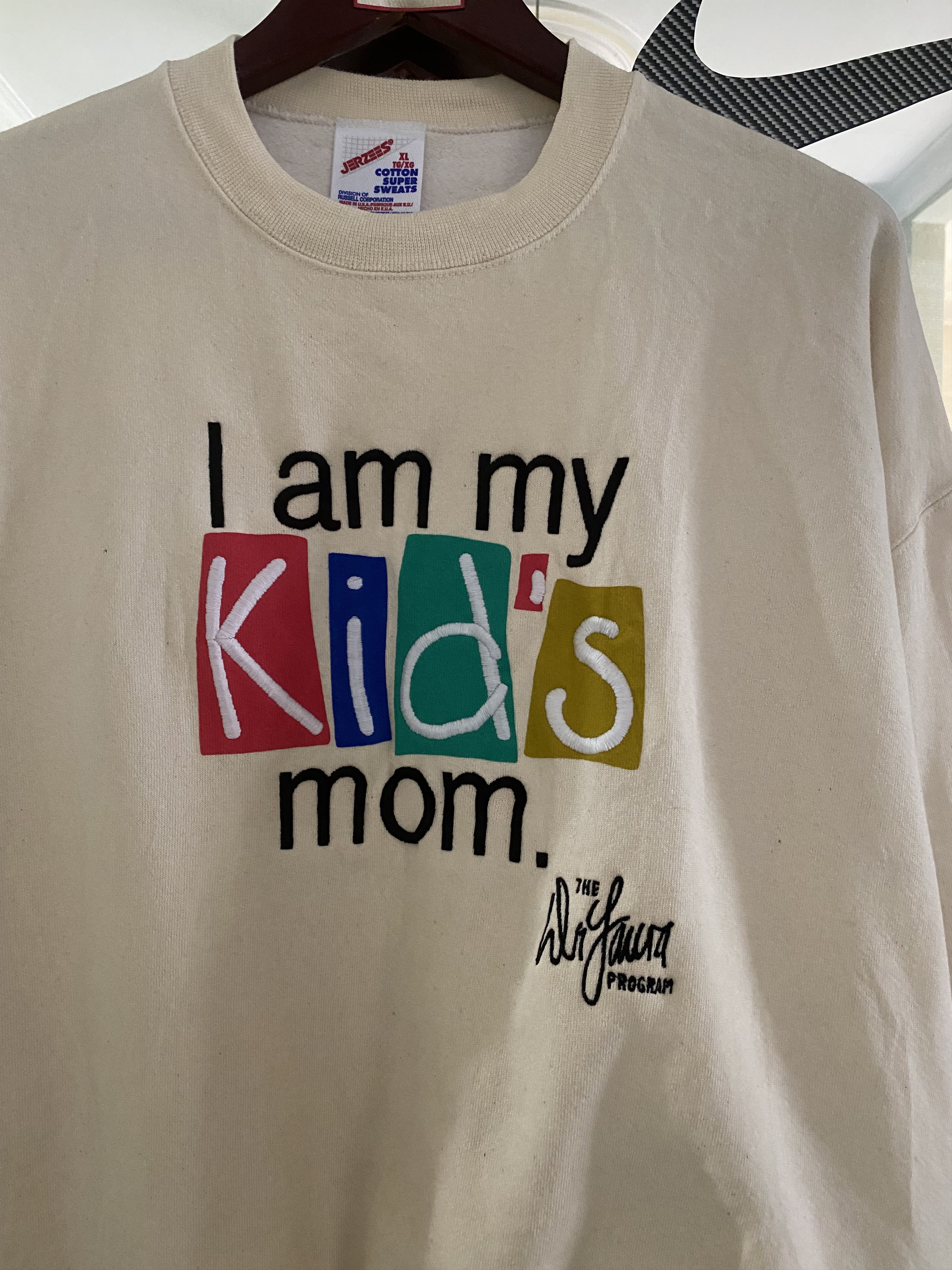 Jerzees × Vintage Vintage Rare 90s I am my Kids mom Sweatshirt XL Size Size US XL / EU 56 / 4 - 2 Thumbnail