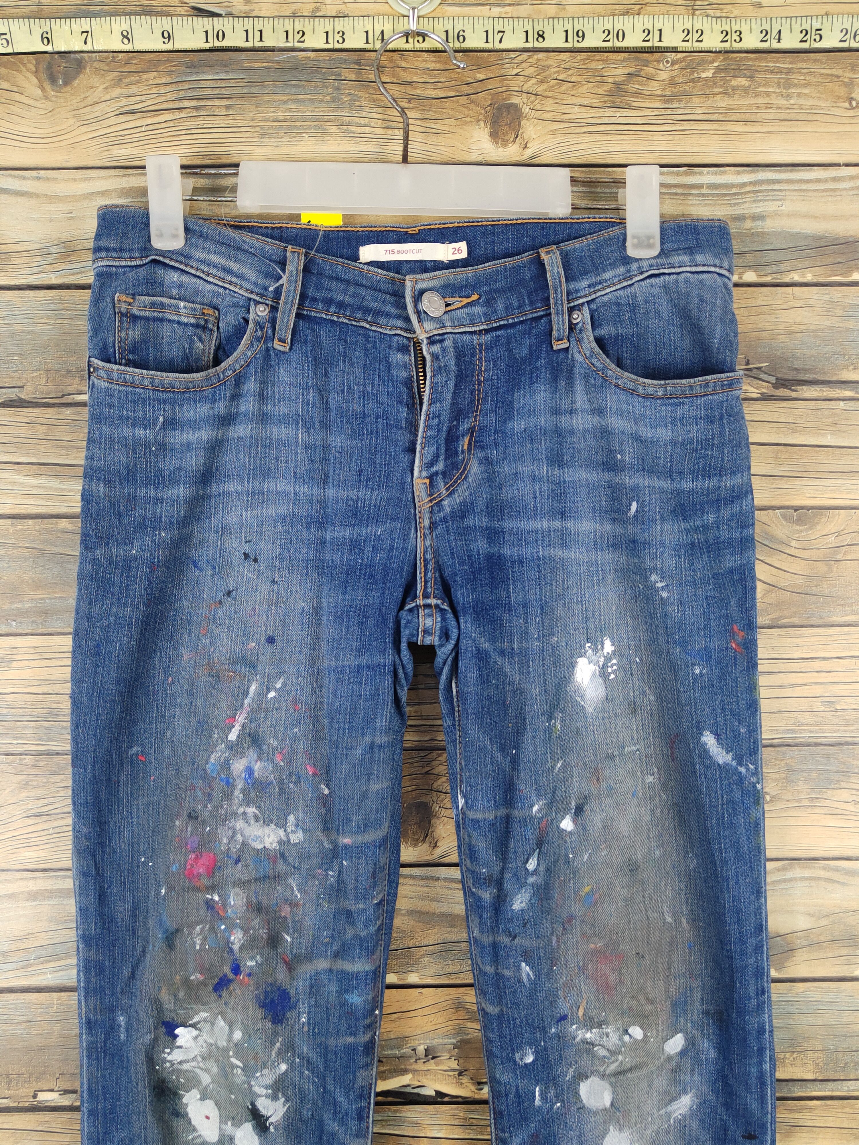 Levi's Levi's painter bootcut Distressed Ripped denim Jeans #W1980 Size 27" / US 4 / IT 40 - 2 Thumbnail