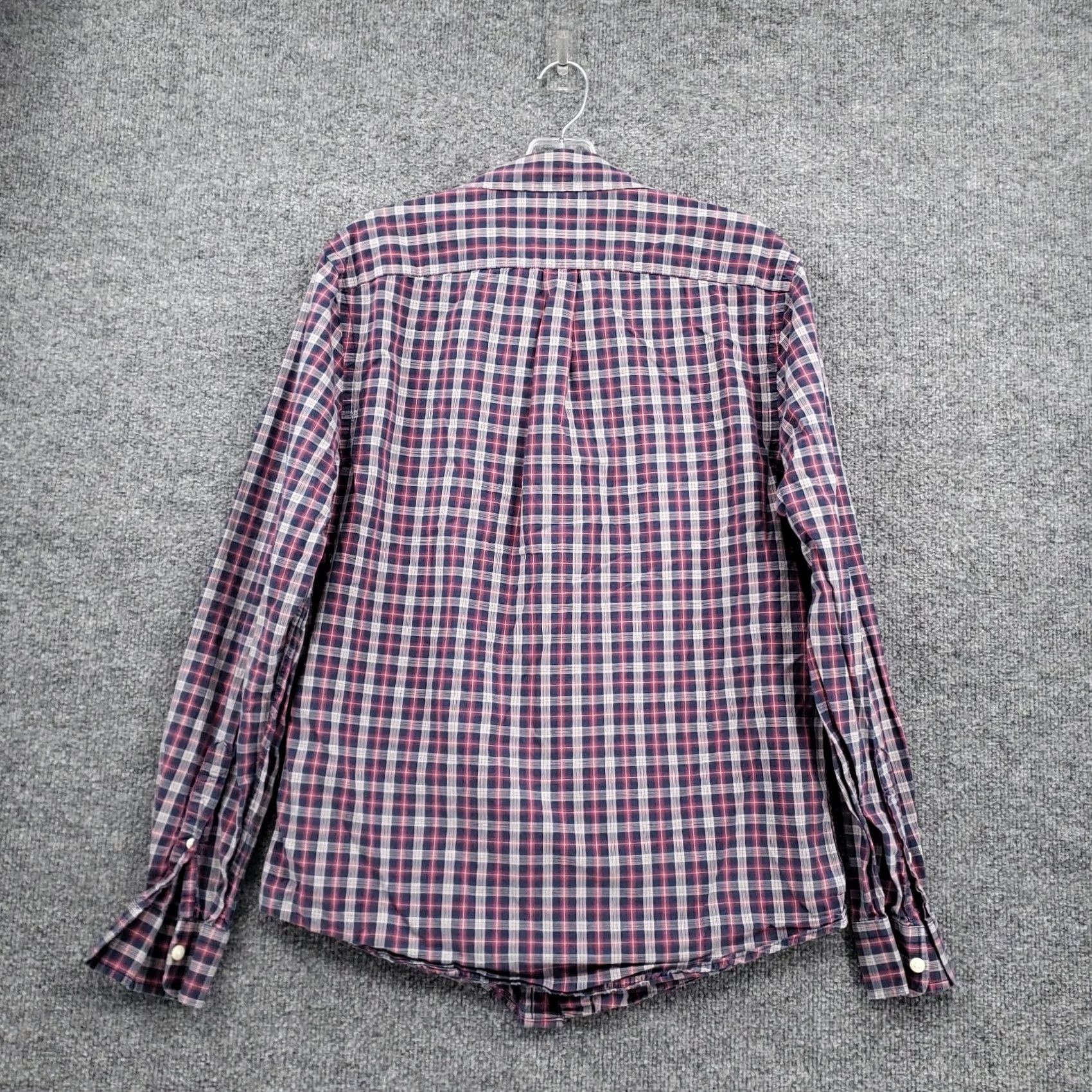 Gap Gap Shirt Medium M Blue Red Plaid Button-Up Slim Fit Premium Long Sleeves Mens Size US M / EU 48-50 / 2 - 2 Thumbnail