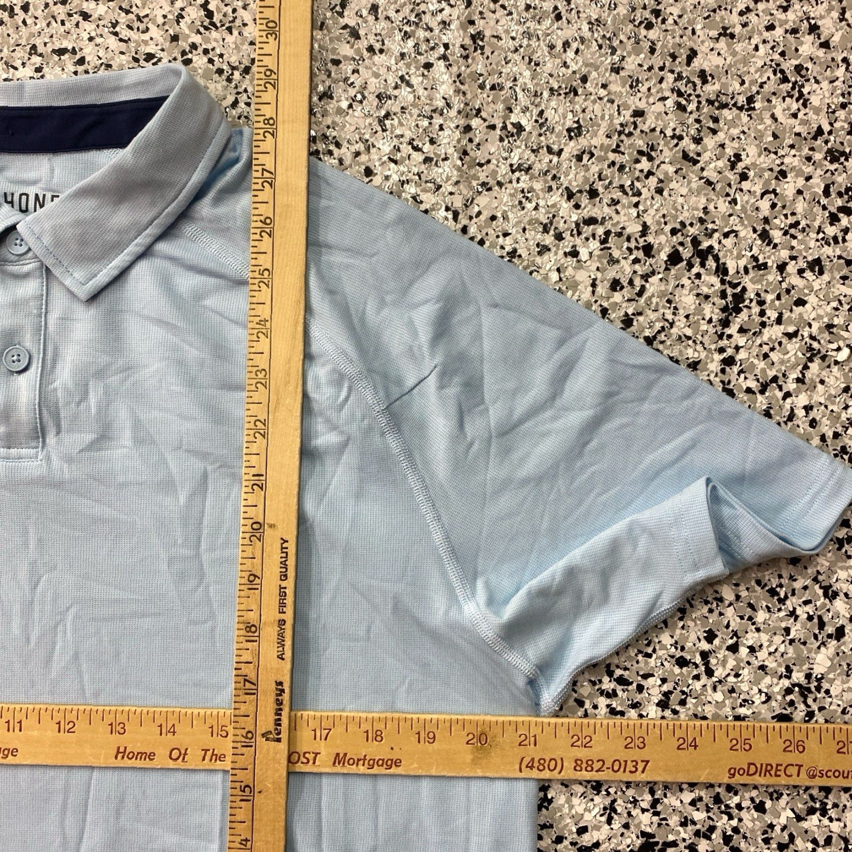 Rhone Rhone Polo Shirt Mens Large Blue Golf Performance Logo Tennis Light Size US L / EU 52-54 / 3 - 3 Thumbnail