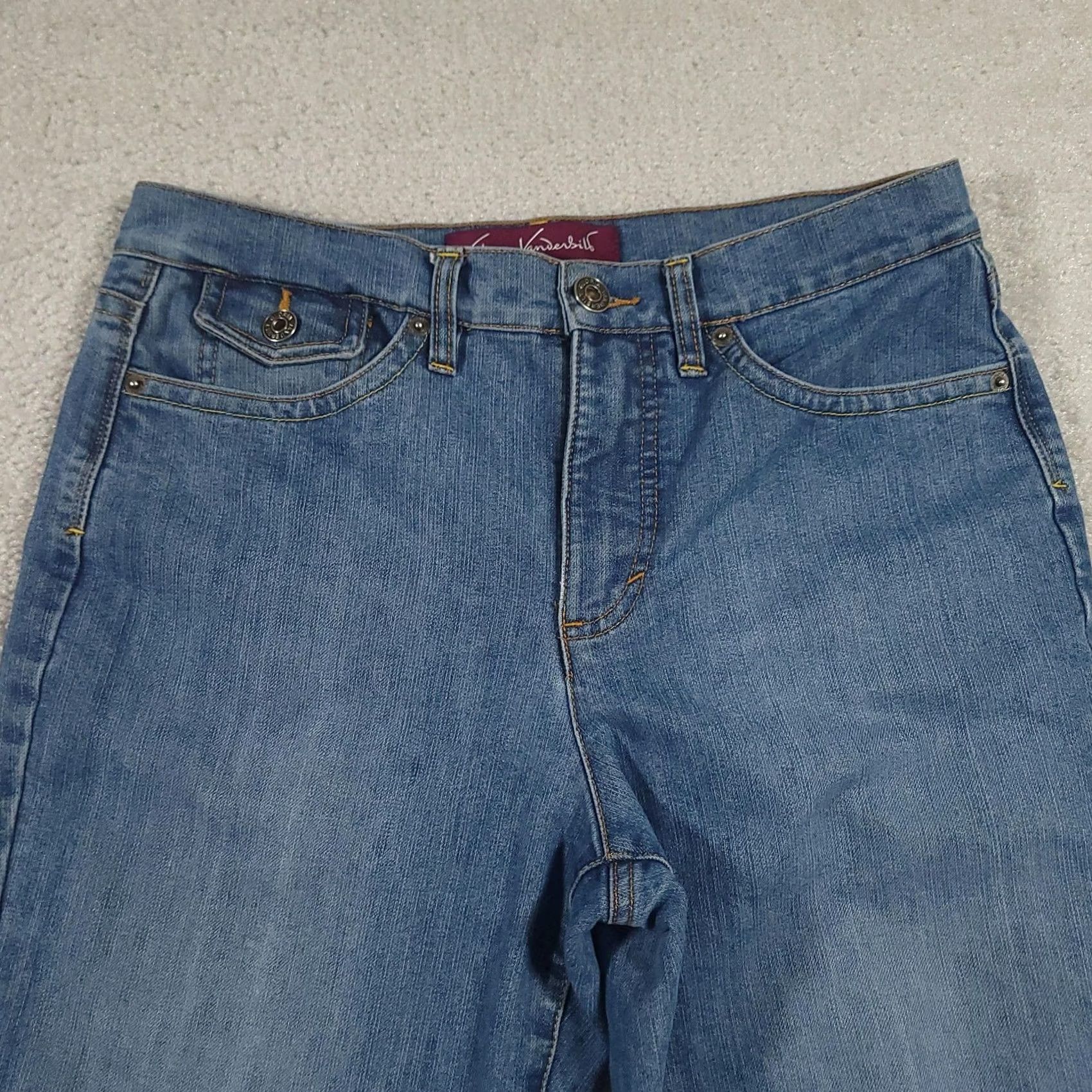 Gloria Vanderbilt Gloria Vanderbilt Jeans Womens 8 Capri Denim High Rise Casual Straight Leg Capri Size 30" / US 8 / IT 44 - 3 Thumbnail