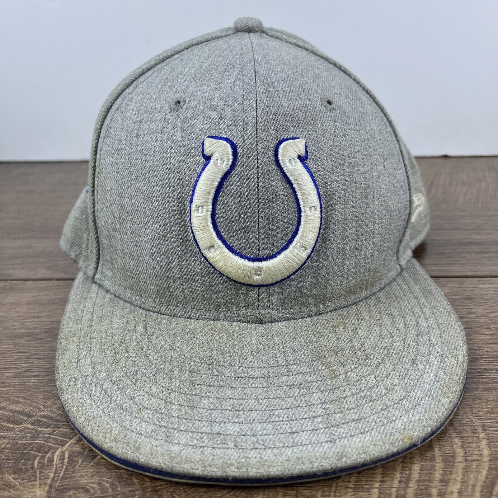 New Era Indianapolis Colts Hat New Era 9FIFTY Gray Snapback Hat Adju Size ONE SIZE - 3 Thumbnail