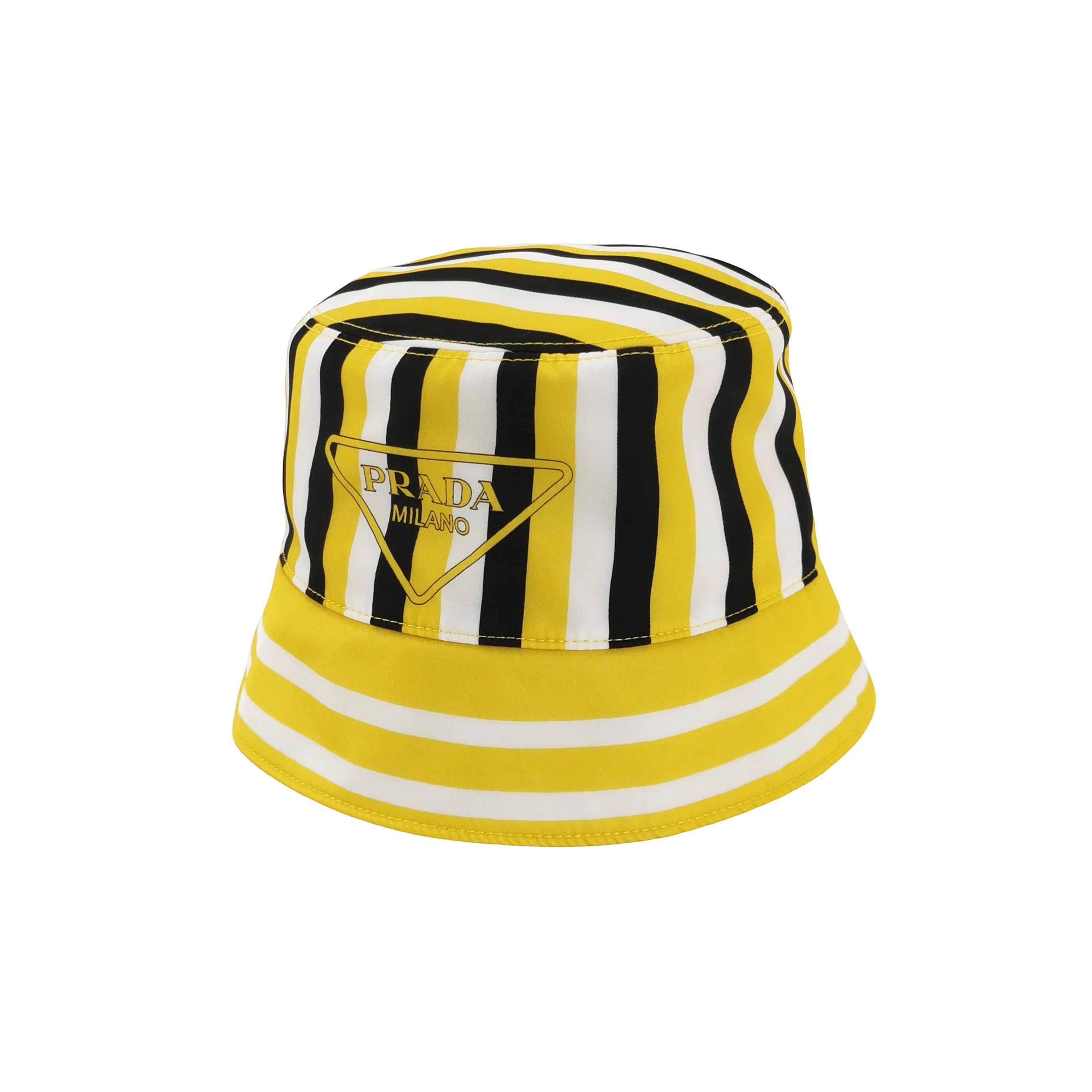 Prada Prada Striped Re-Nylon Bucket Hat Size L | Grailed