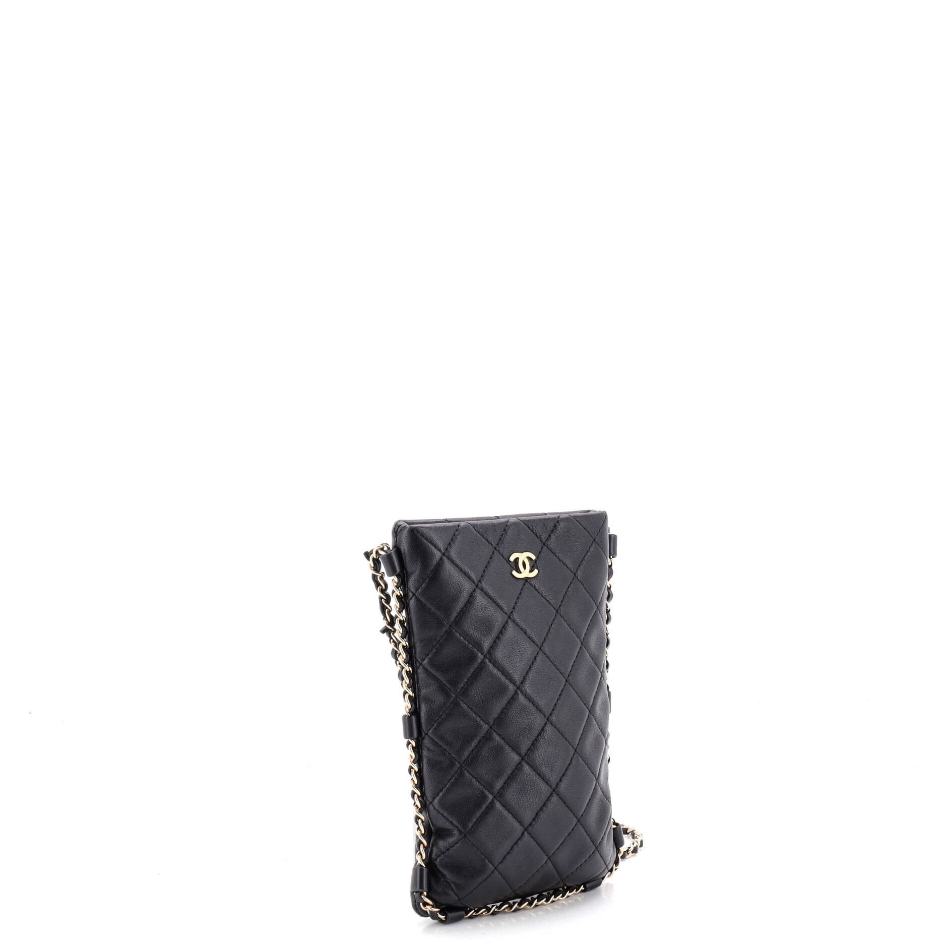 Chanel Chain around flat phone holder crossbody quilted lambskin Size ONE SIZE - 1 Thumbnail