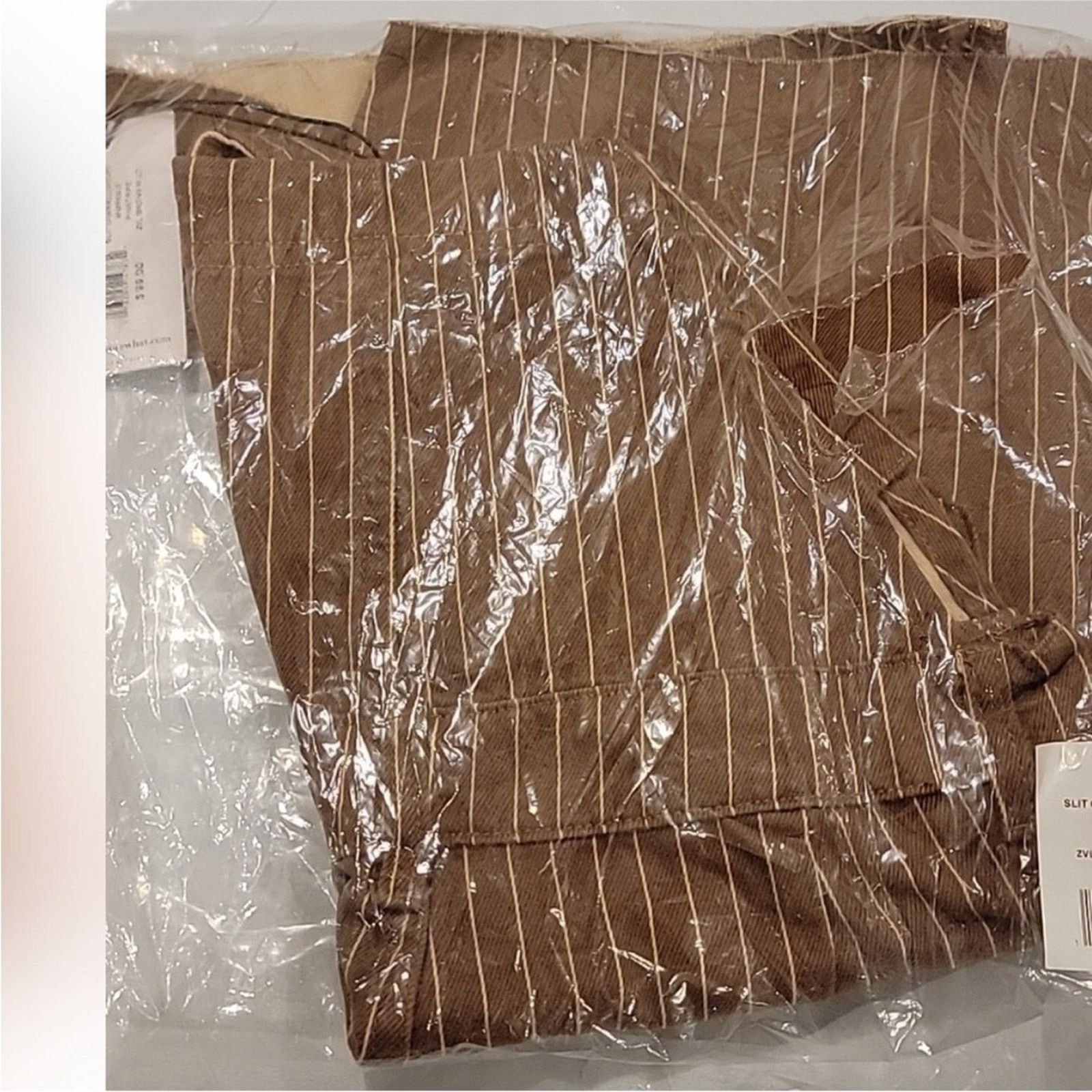WeWoreWhat NWT WeWoreWhat $99 Brown Striped Overalls Size XXS Size 24" / US 00 / IT 34 - 3 Thumbnail