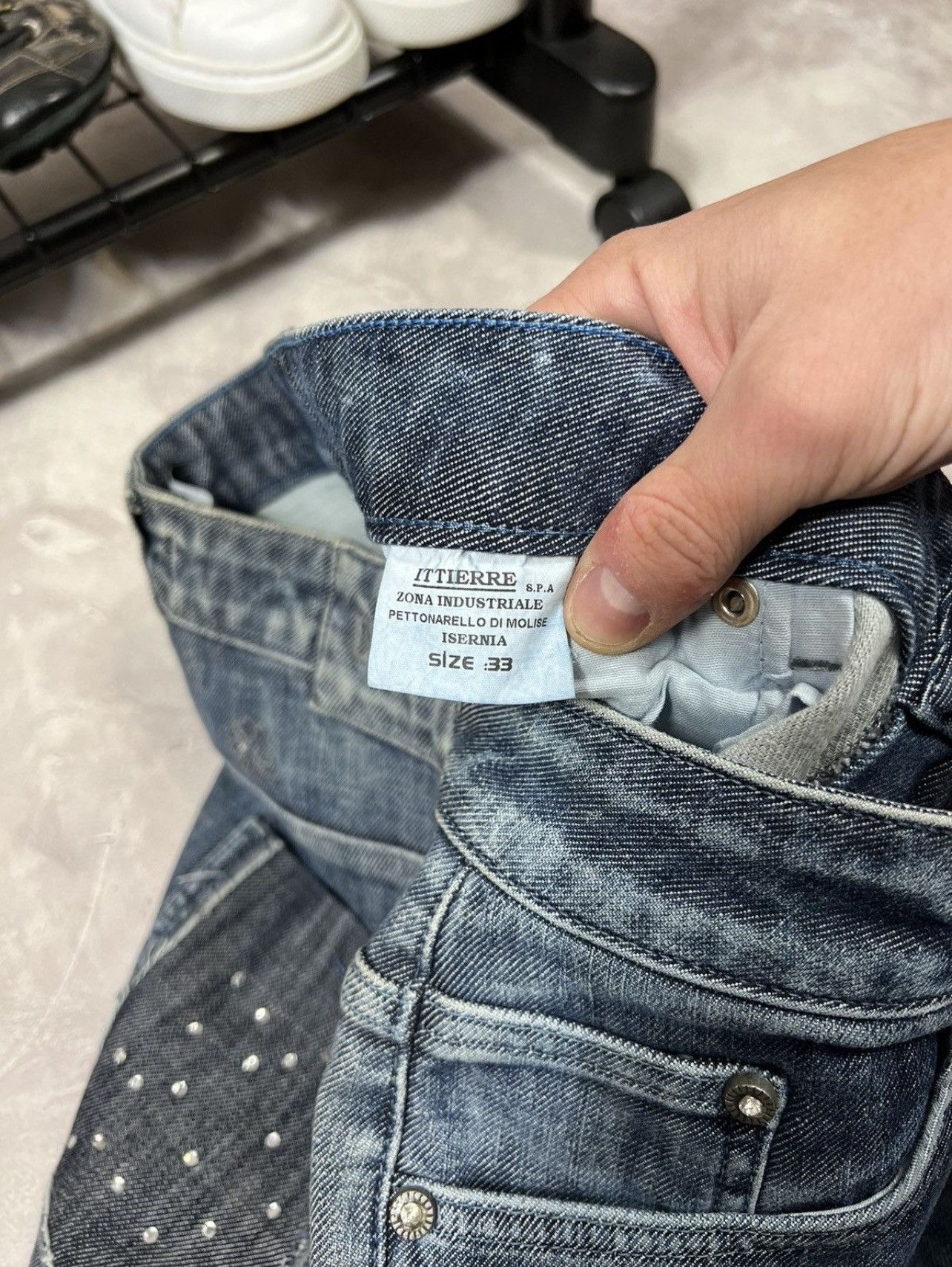 Dolce & Gabbana × Vintage Vintage Dolce Gabbana Distressed Jeans Size 33" - 11 Thumbnail