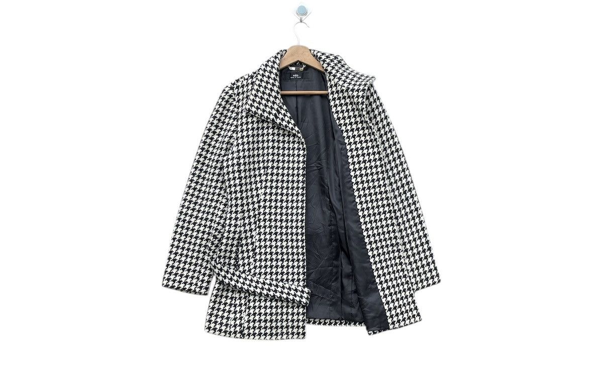 Yohji Yamamoto RARE🔥 INED by Yohji Yamamoto Houndstooth Wool Coat Jacket Size M / US 6-8 / IT 42-44 - 3 Thumbnail