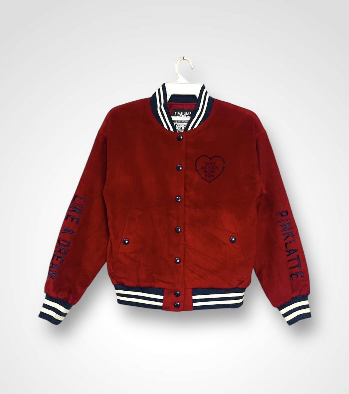 Other Punk Latte Velvet Varsity Jacket (11) Size S / US 4 / IT 40 - 1 Thumbnail
