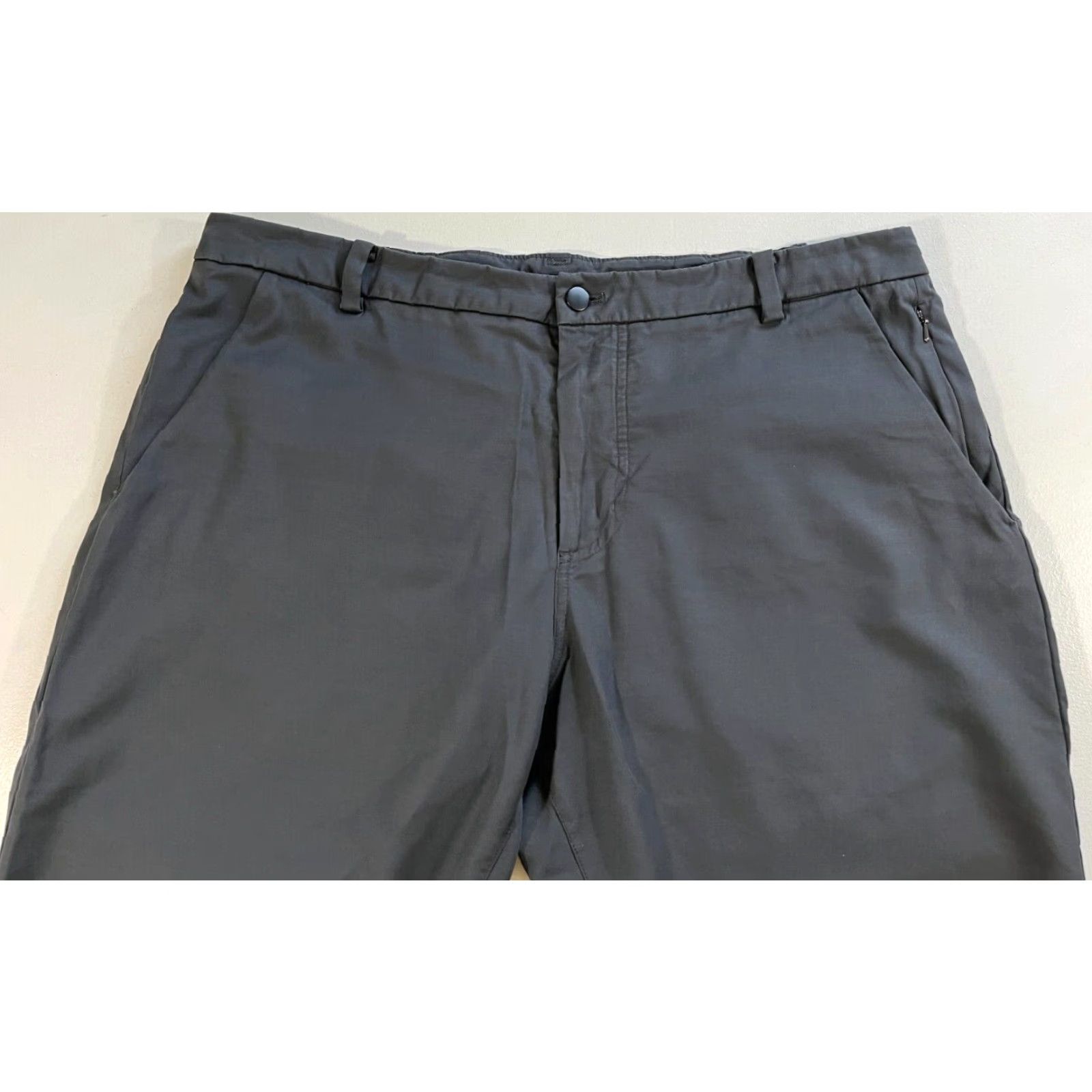 Lululemon VINTAGE Mens Lululemon Commission Pants Gray 36x32.5 Knit Chino Flat Front Regular Straight 90s City Preppy Mens Size US 36 / EU 52 - 5 Thumbnail