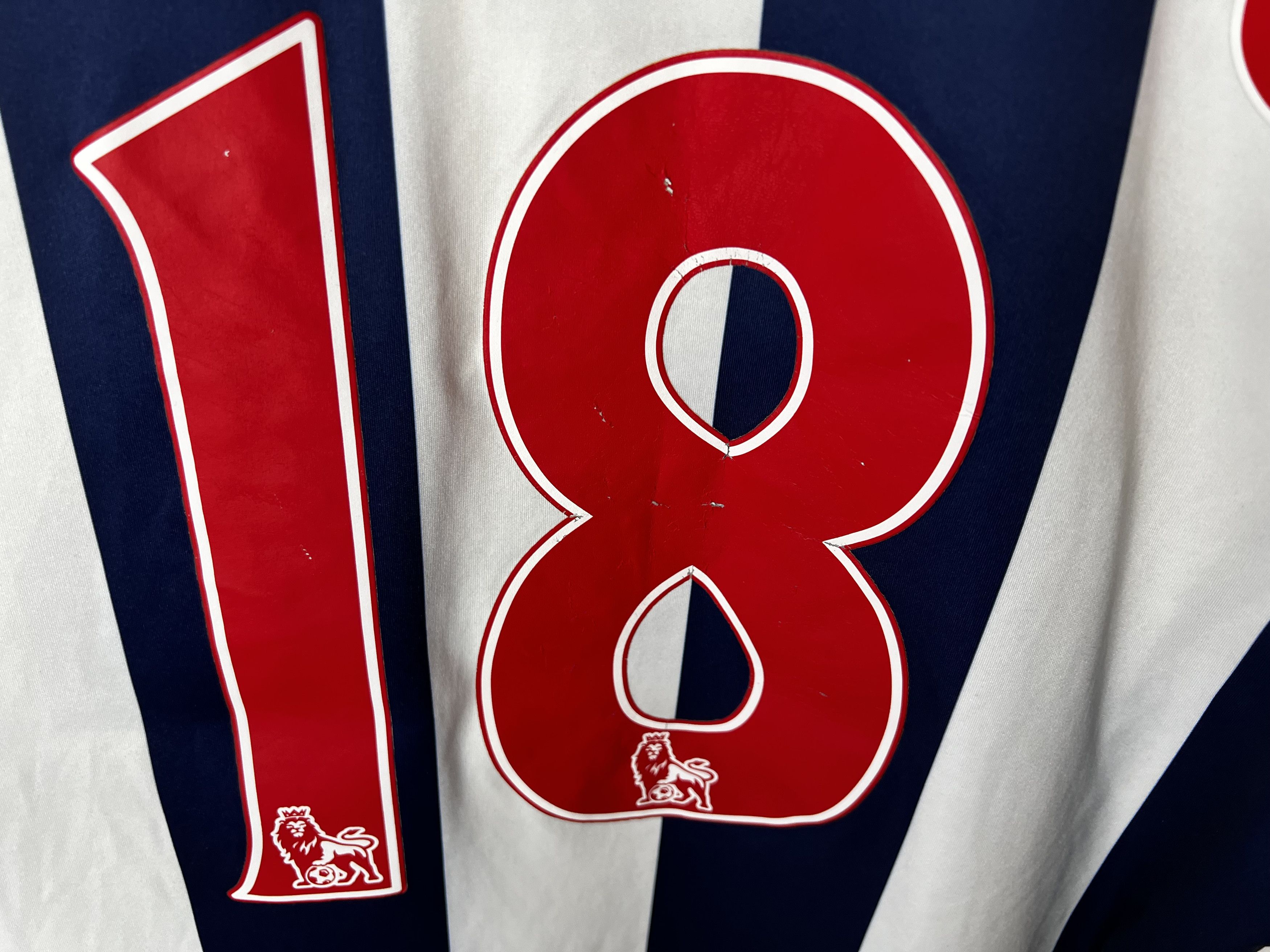 Adidas WEST BROMWICH ALBION 2014 HOME FOOTBALL SHIRT SOCCER JERSEY Size US L / EU 52-54 / 3 - 4 Thumbnail