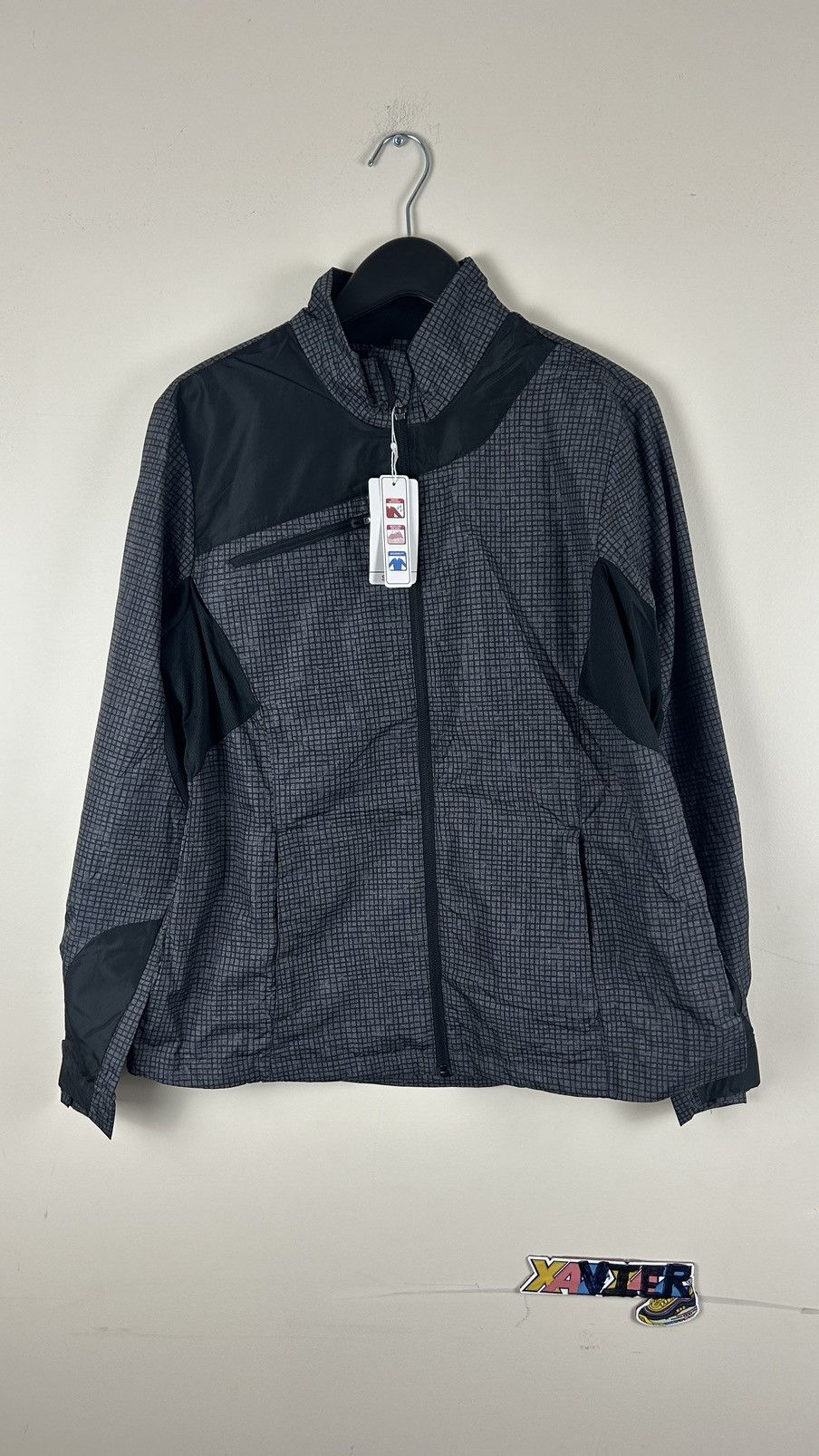 Vintage Soft Shell Jacket Large Women Charcoal Size L / US 10 / IT 46 - 1 Thumbnail