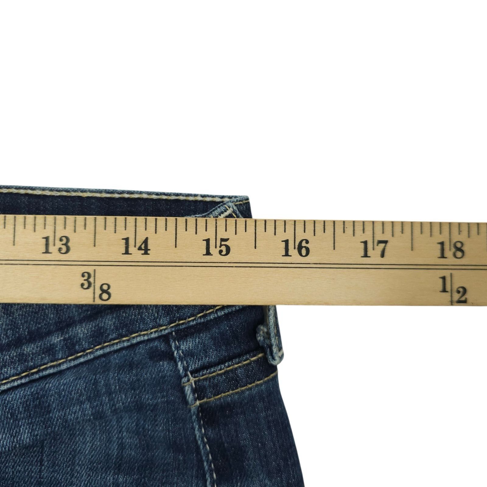 7 For All Mankind 7 For All Mankind Dojo Jeans 29 Dark Wash Wide Leg Flare Size 31" - 15 Thumbnail