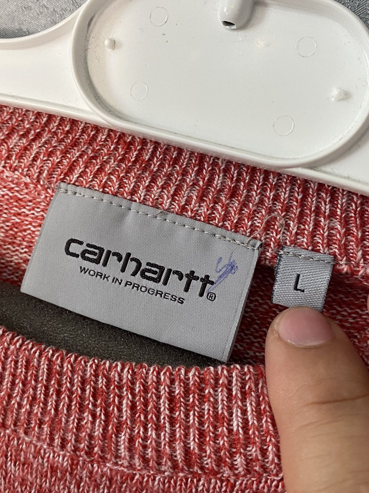 Carhartt × Vintage Vintage Carhartt Sweater Hype Japan Luxury sweatshirt Size US L / EU 52-54 / 3 - 3 Thumbnail