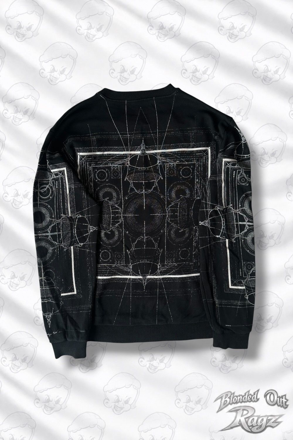 Givenchy F/W16 Givenchy Black Cobra Map Print Crewneck Size US XL / EU 56 / 4 - 2 Thumbnail