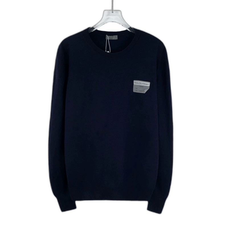 Dior Dior Deep Blue Wool Round Neck Sweater Size US M / EU 48-50 / 2 - 1 Thumbnail
