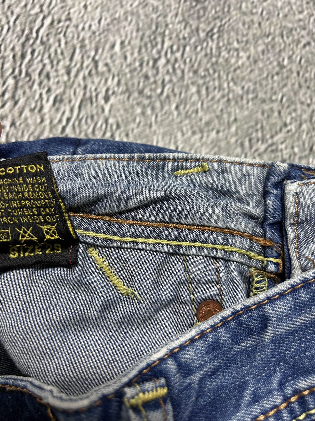 Evisu Evisu EU ED jeans vintage denim pants cargo navy blue Y2K Size US 29 - 12 Thumbnail