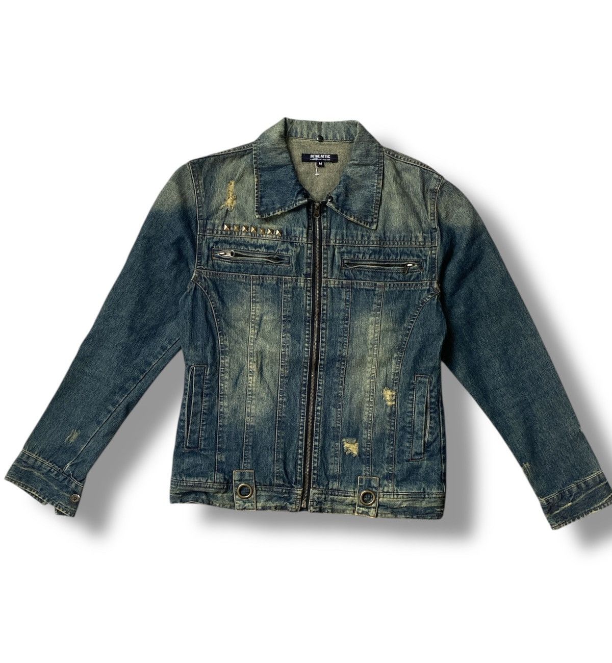 If Six Was Nine × In The Attic × Japanese Brand Vintage In The Attic Rider Punk Denim Jacket Size US M / EU 48-50 / 2 - 1 Thumbnail