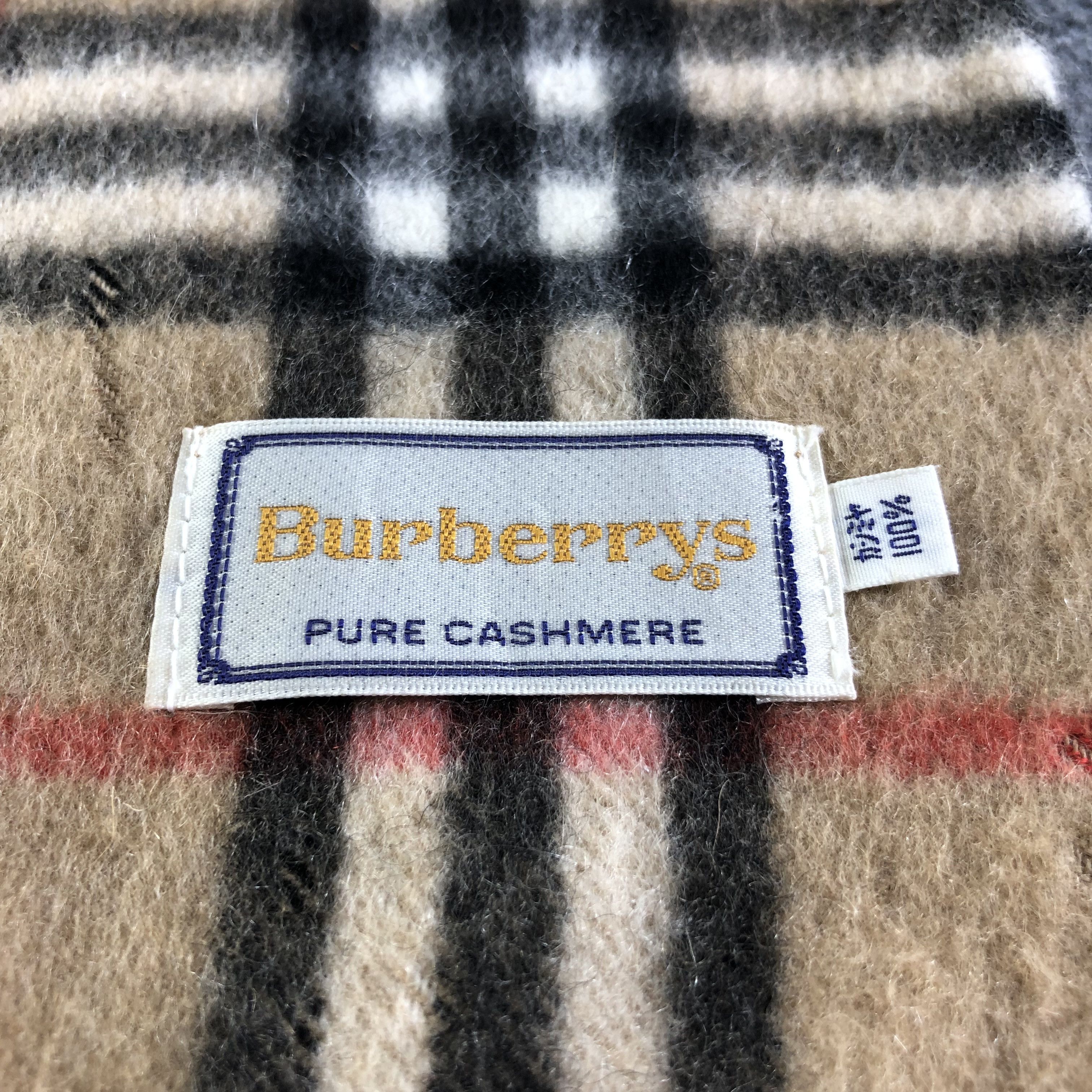 Burberry Burberrys Tan Nova Check Scarf Muffler Wool V2608 Size ONE SIZE - 5 Thumbnail