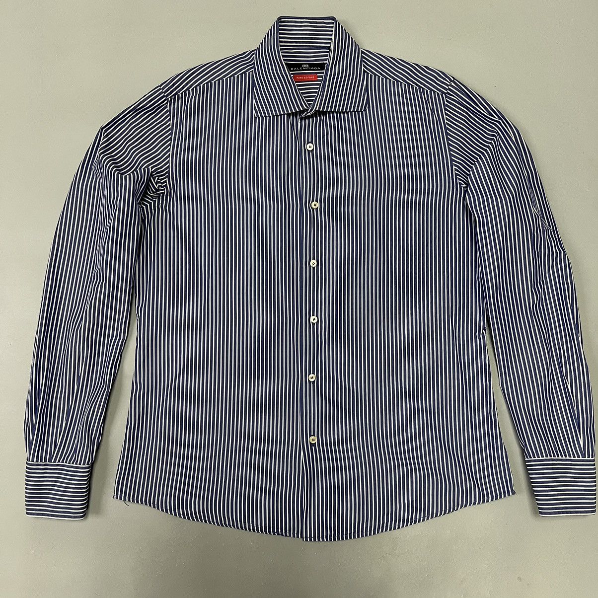 Balenciaga Balenciaga Button Ups Striped Shirt Size US M / EU 48-50 / 2 - 1 Thumbnail