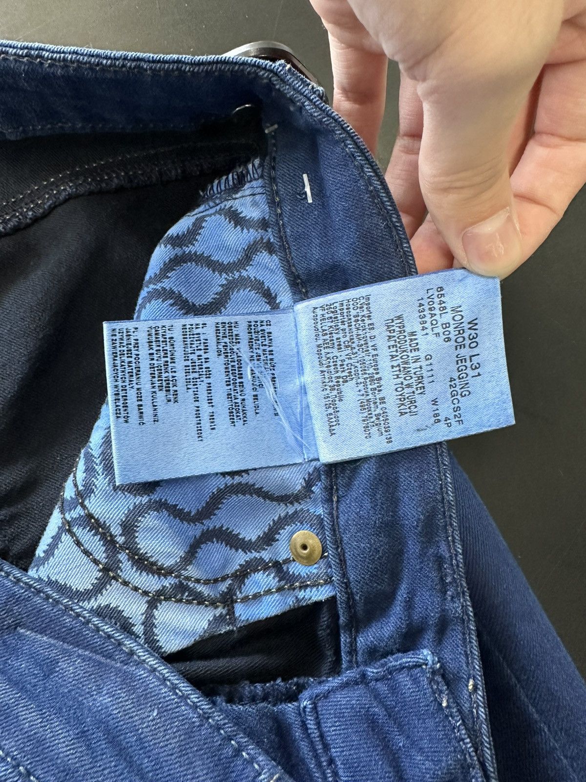 Lee × Vivienne Westwood VIVIENNE WESTWOOD LEE RHINESTONE ORB DENIM MONROE JEANS Size 30" / US 8 / IT 44 - 11 Thumbnail