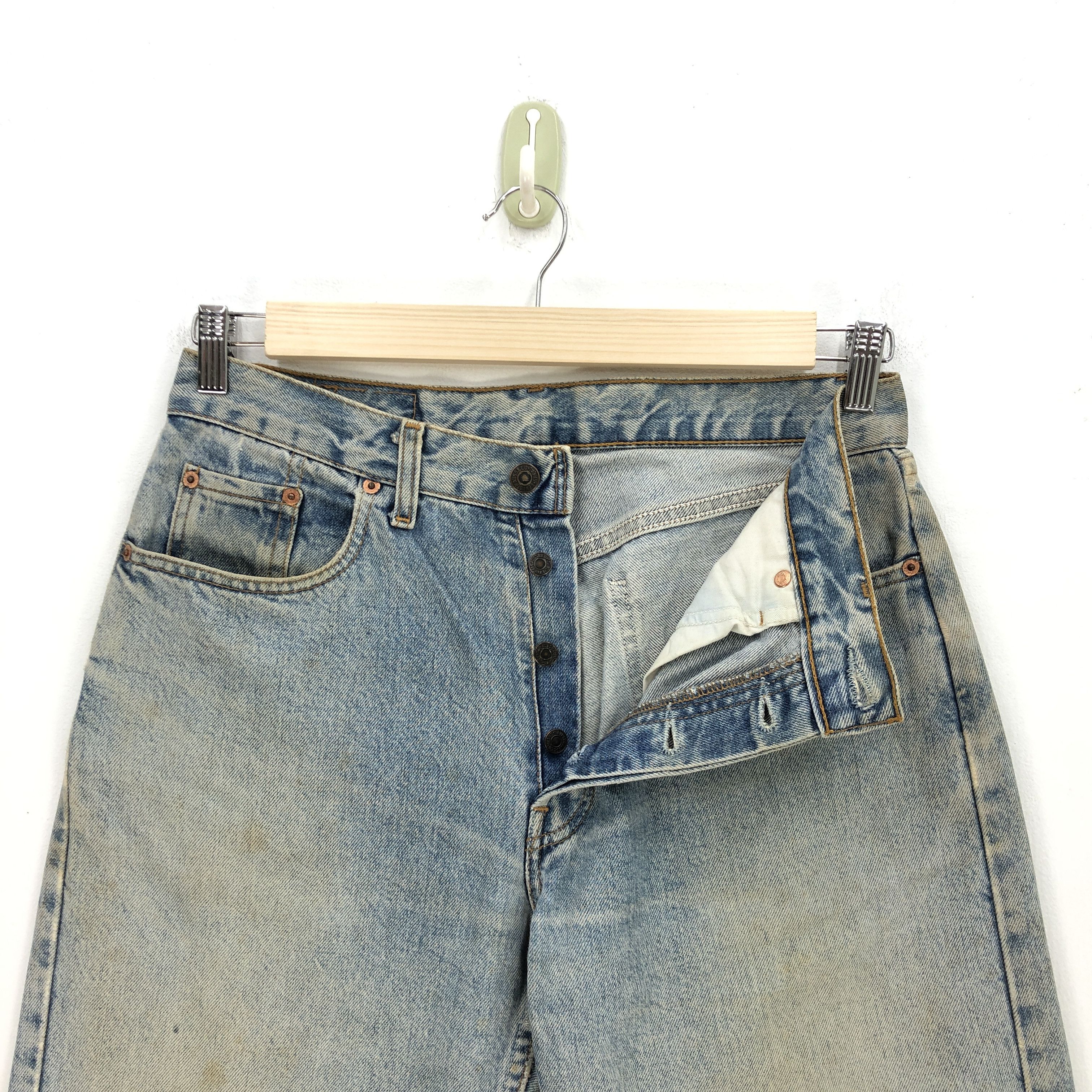 Levi's × Vintage Vintage Levis 614 Faded Jeans Orange Tab Light Wash Denim Size US 30 / EU 46 - 6 Thumbnail