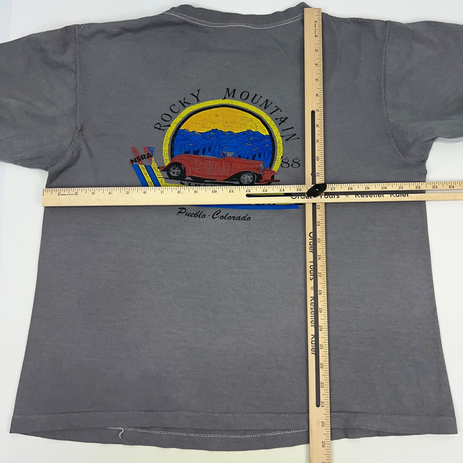 Vintage Vintage Rocky Mountain Street Rod Nationals T Shirt Gray L Size US L / EU 52-54 / 3 - 9 Thumbnail