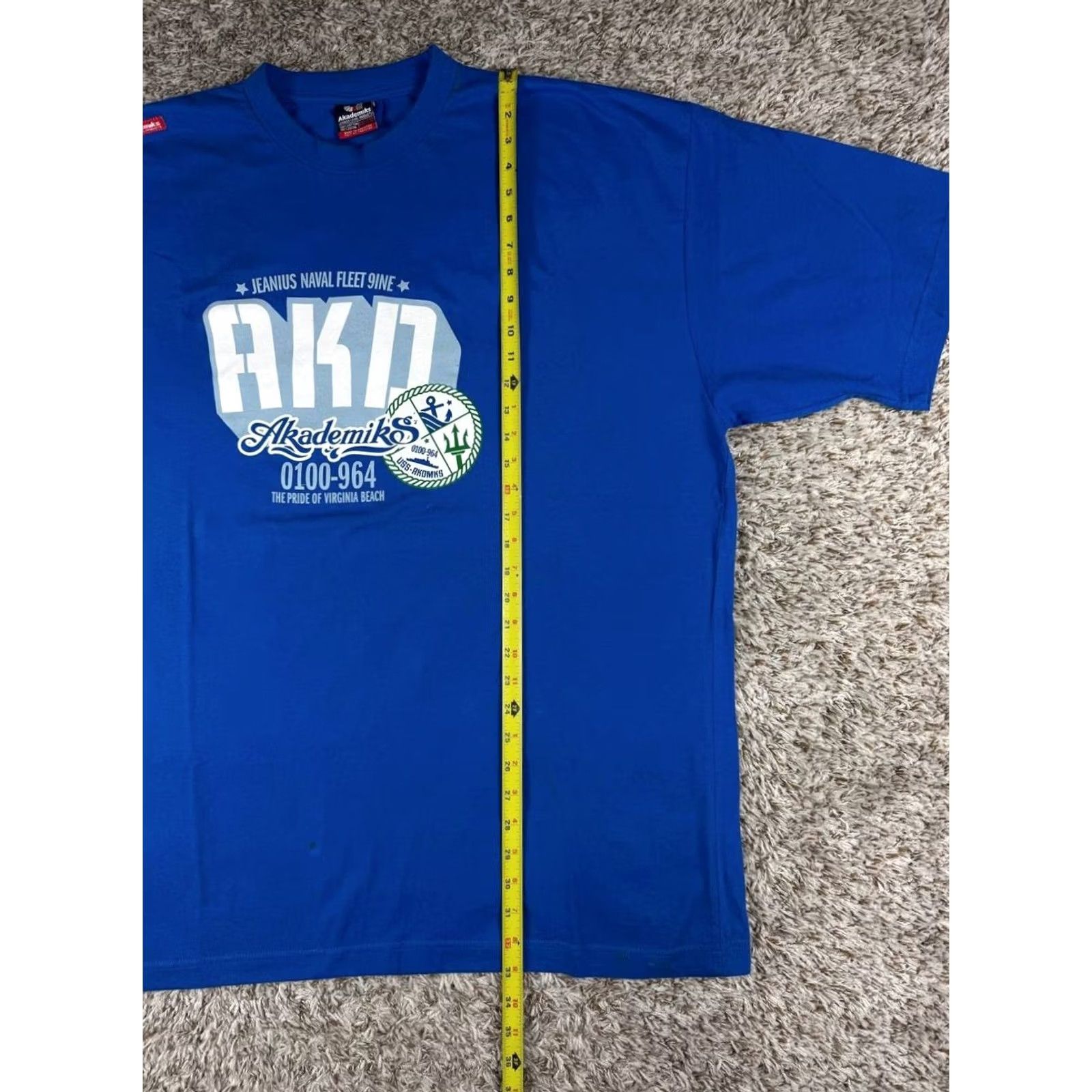 Akademiks VINTAGE Akademiks AKDM Shirt XXL Big Logo Graphic Nautical Print Y2K Hip Hop Streetwear Size US XXL / EU 58 / 5 - 5 Thumbnail
