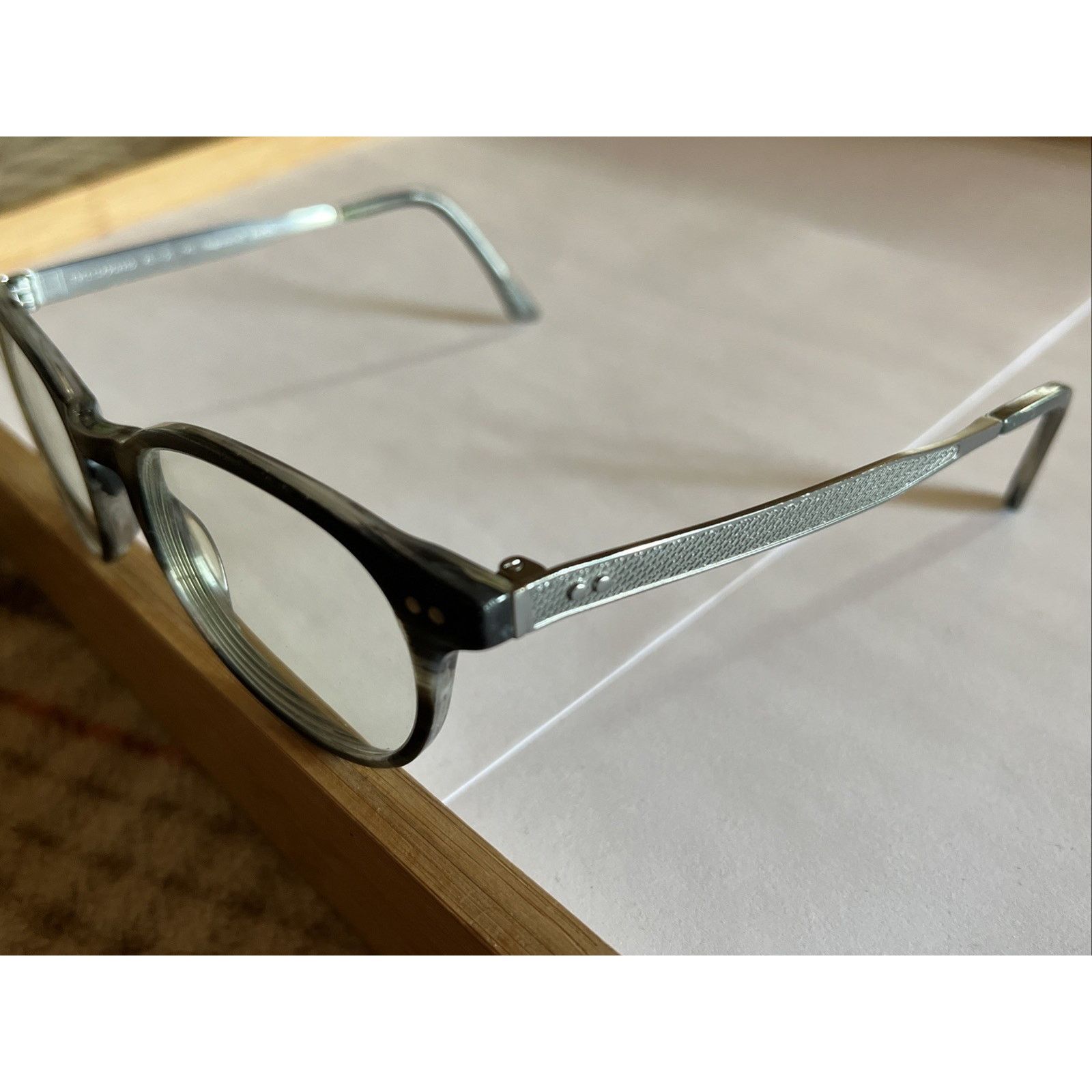 Heritage Research Heritage Heem03 Silver Oval Eyeglass Frame Glasses 49-21-145 Size ONE SIZE - 5 Thumbnail