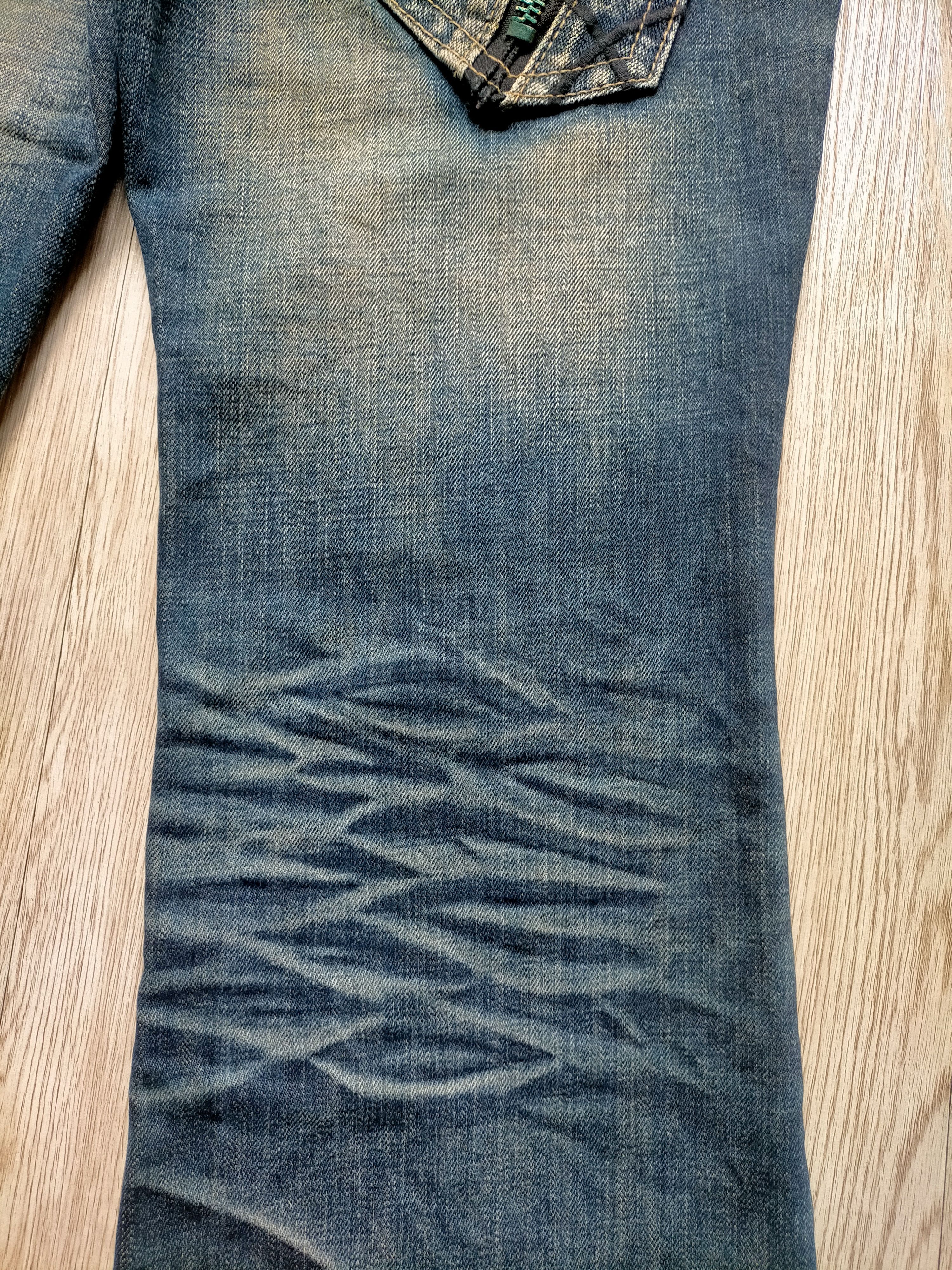 If Six Was Nine Flare Jeans Lolita Embroidered Multizipped Boot cut Denim Size US 33 - 15 Thumbnail