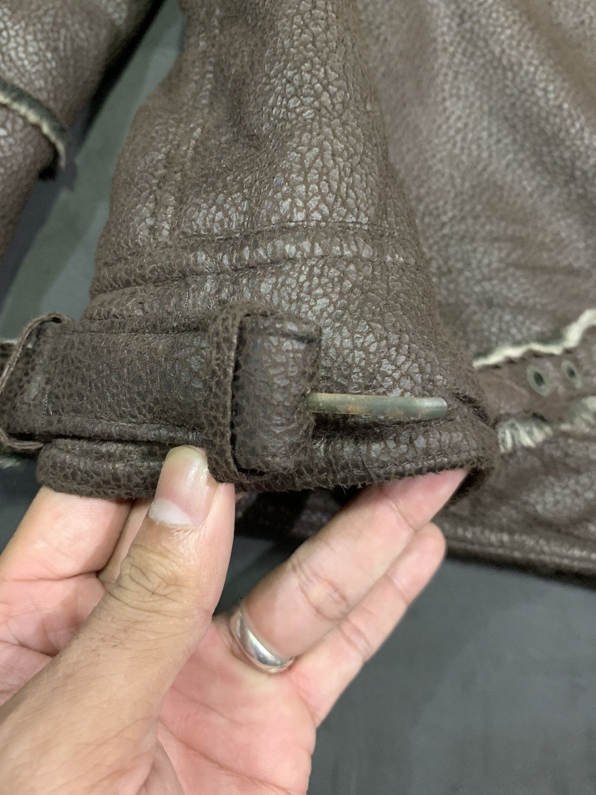 14th Addiction Unknown leather furjacket 14thaddiction styled Size US XXS / EU 40 - 10 Thumbnail