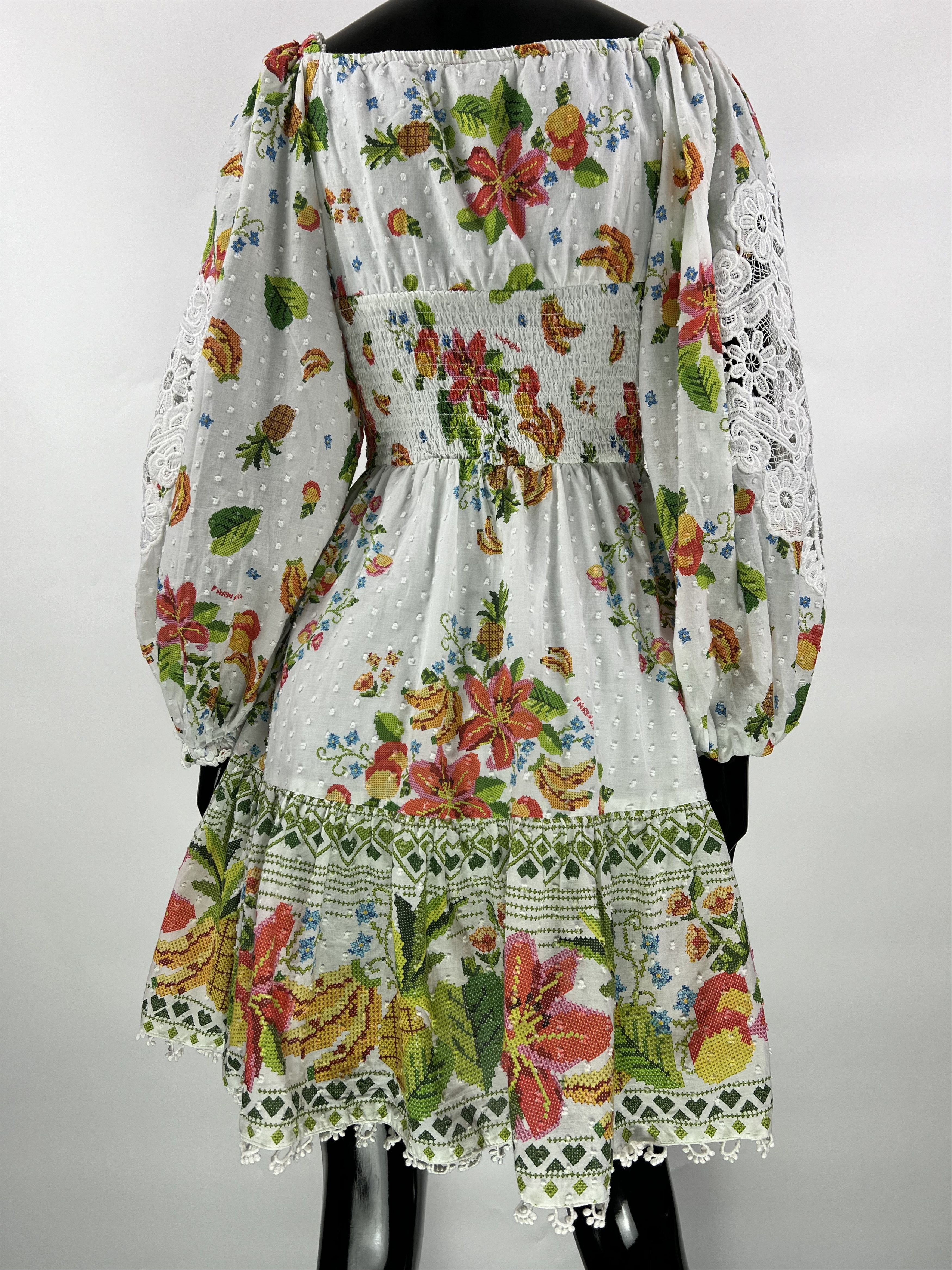 Farm Rio Farm Rio Lace Short Dress Size XS Size XS / US 0-2 / IT 36-38 - 12 Thumbnail