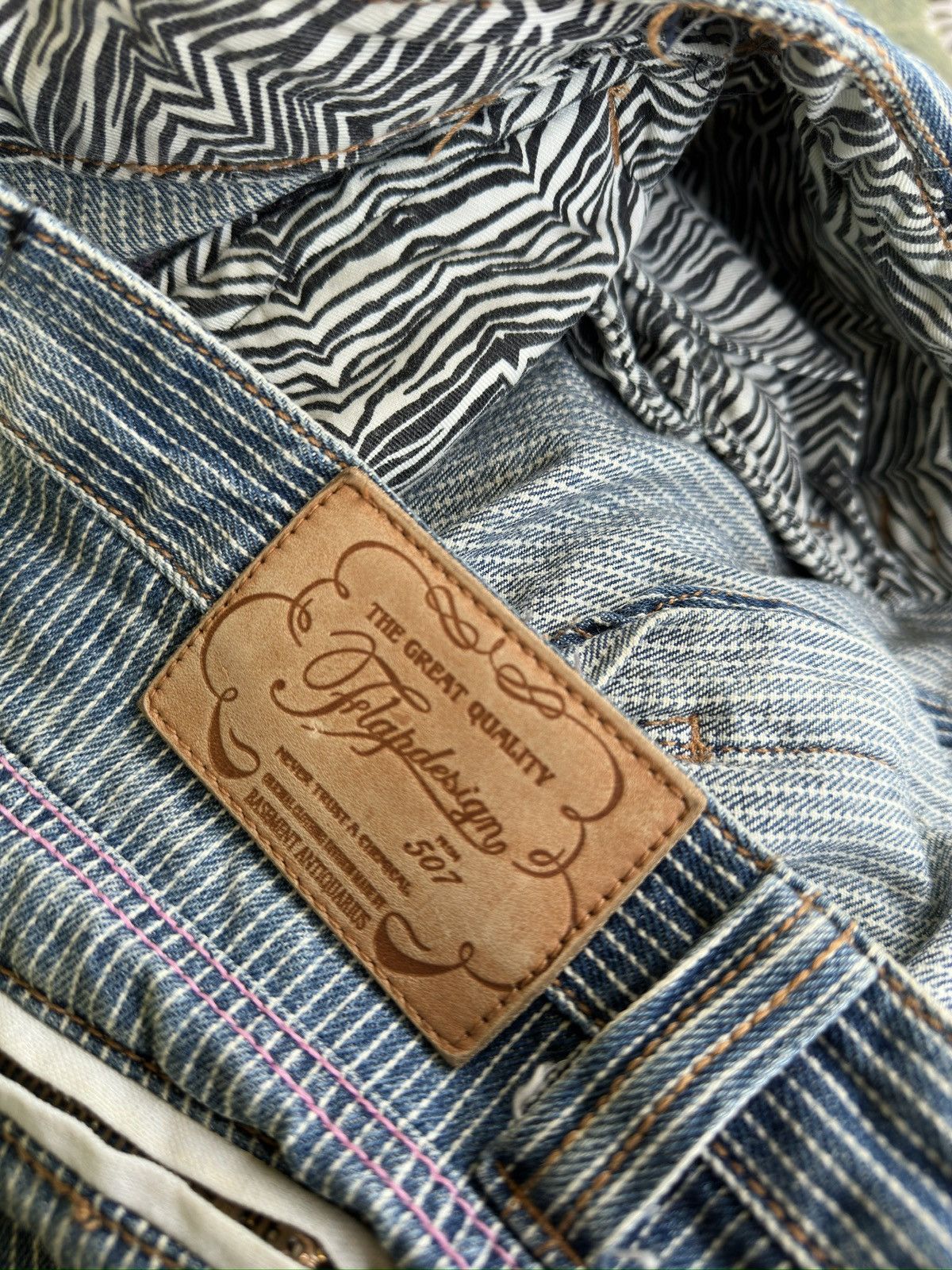 Kapital Twist Legs Hickory Flap Design🎌💥 Size US 34 / EU 50 - 5 Thumbnail