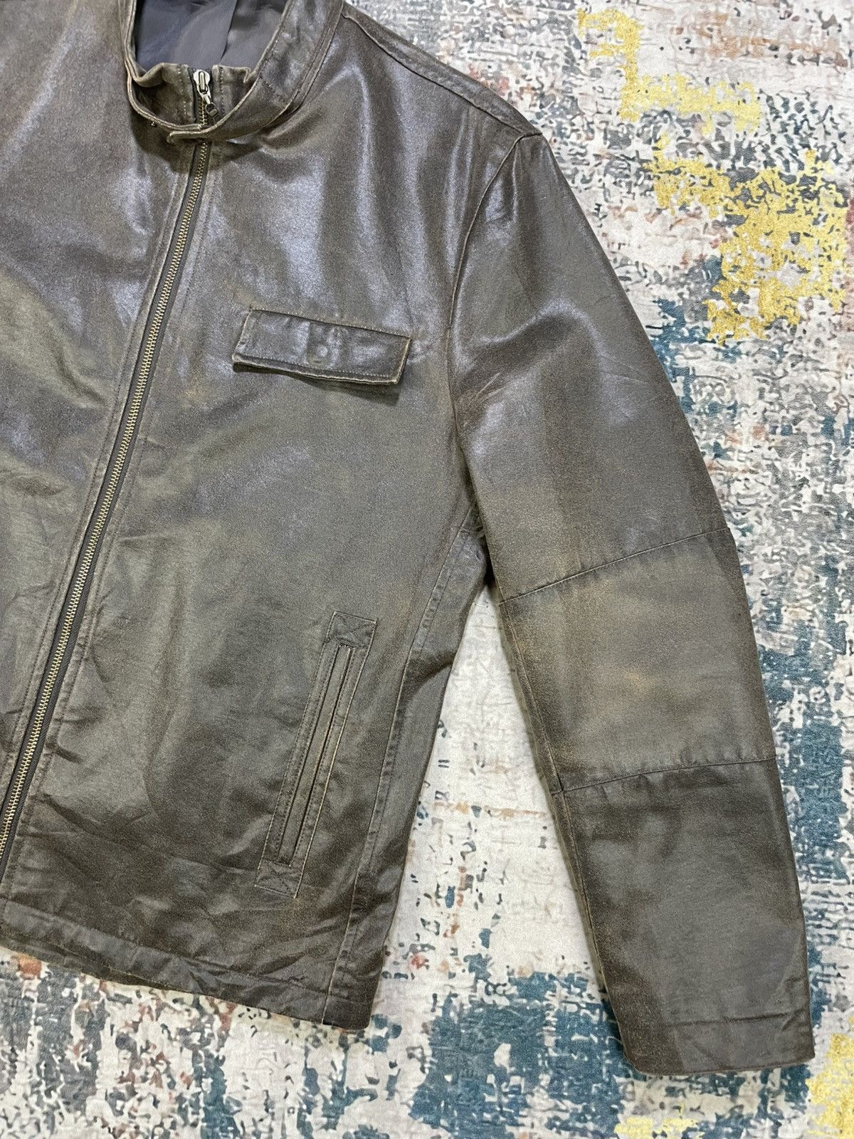Comme Ca Ism Comme Ca Ism Cafe Racer Faux Leather Jacket Size US L / EU 52-54 / 3 - 4 Thumbnail