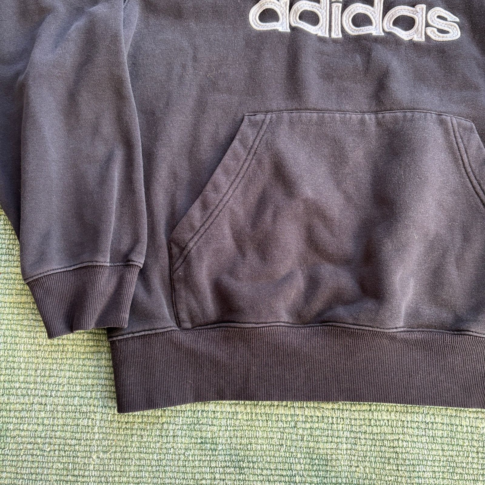 Adidas Vintage faded black baggy adidas hoodie size large Size US L / EU 52-54 / 3 - 4 Thumbnail