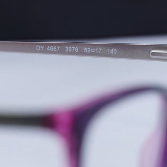 DKNY 🕶️ New Dkny DY4667 3676 Violet Eyeglasses 52mm Size ONE SIZE - 7 Thumbnail