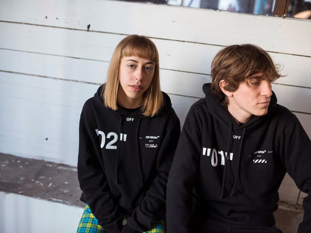 Off-White Black "For All" Diagonals Logo Hoodie Size S / US 4 / IT 40 - 3 Thumbnail