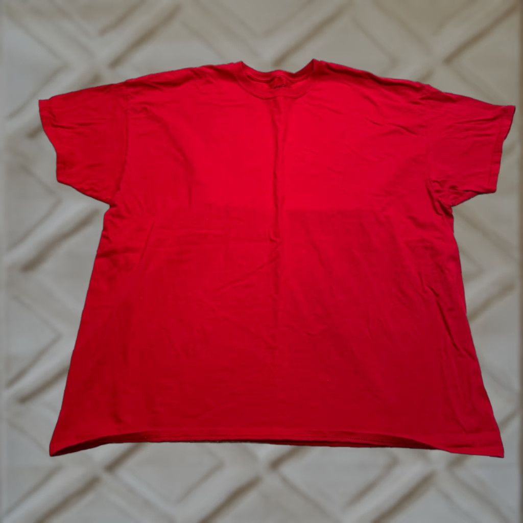 Athletic Works Athletic Works Heavyweight Shirt Adult 2XL Red Solid Logo Crew Neck Short Sleeve T-Shirt Unisex Mens Womens Size US XXL / EU 58 / 5 - 1 Thumbnail