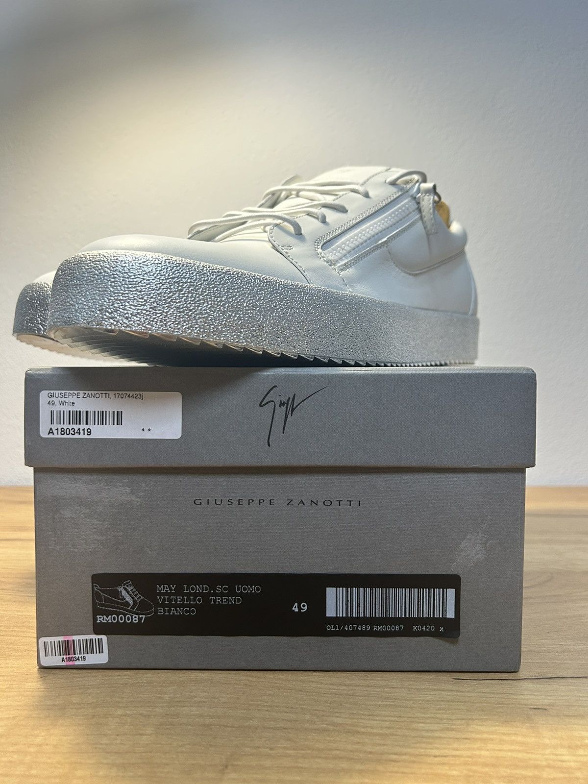 Giuseppe Zanotti Giuseppe zanotti vitello trend bianco Size US 15 / EU 48 - 4 Thumbnail