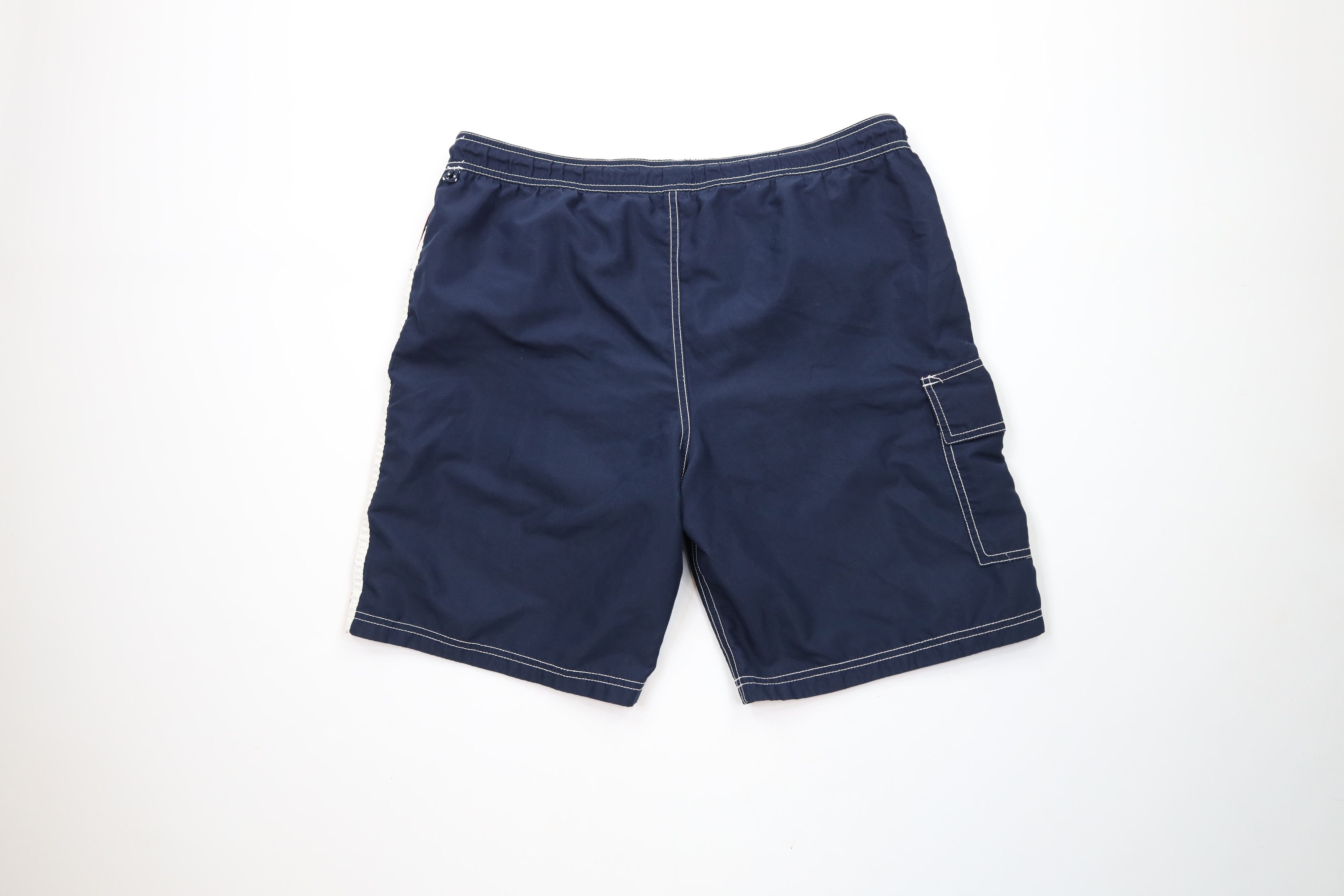Tommy Hilfiger × Vintage Vintage Tommy Hilfiger Spell Out Lined Shorts Swim Trunks Size US 32 / EU 48 - 11 Thumbnail