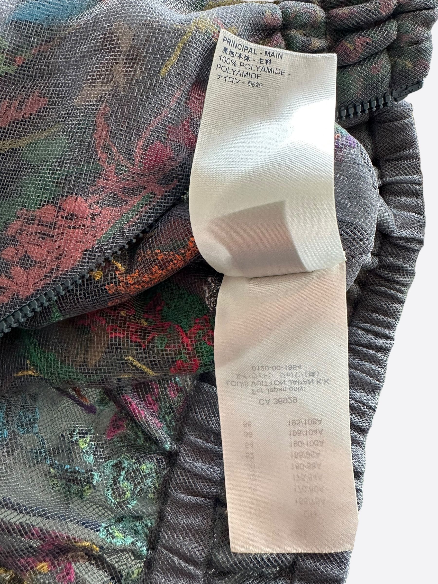 Louis Vuitton Louis Vuitton Grey Flower Embroidered Mesh Jacket Size US S / EU 44-46 / 1 - 5 Thumbnail