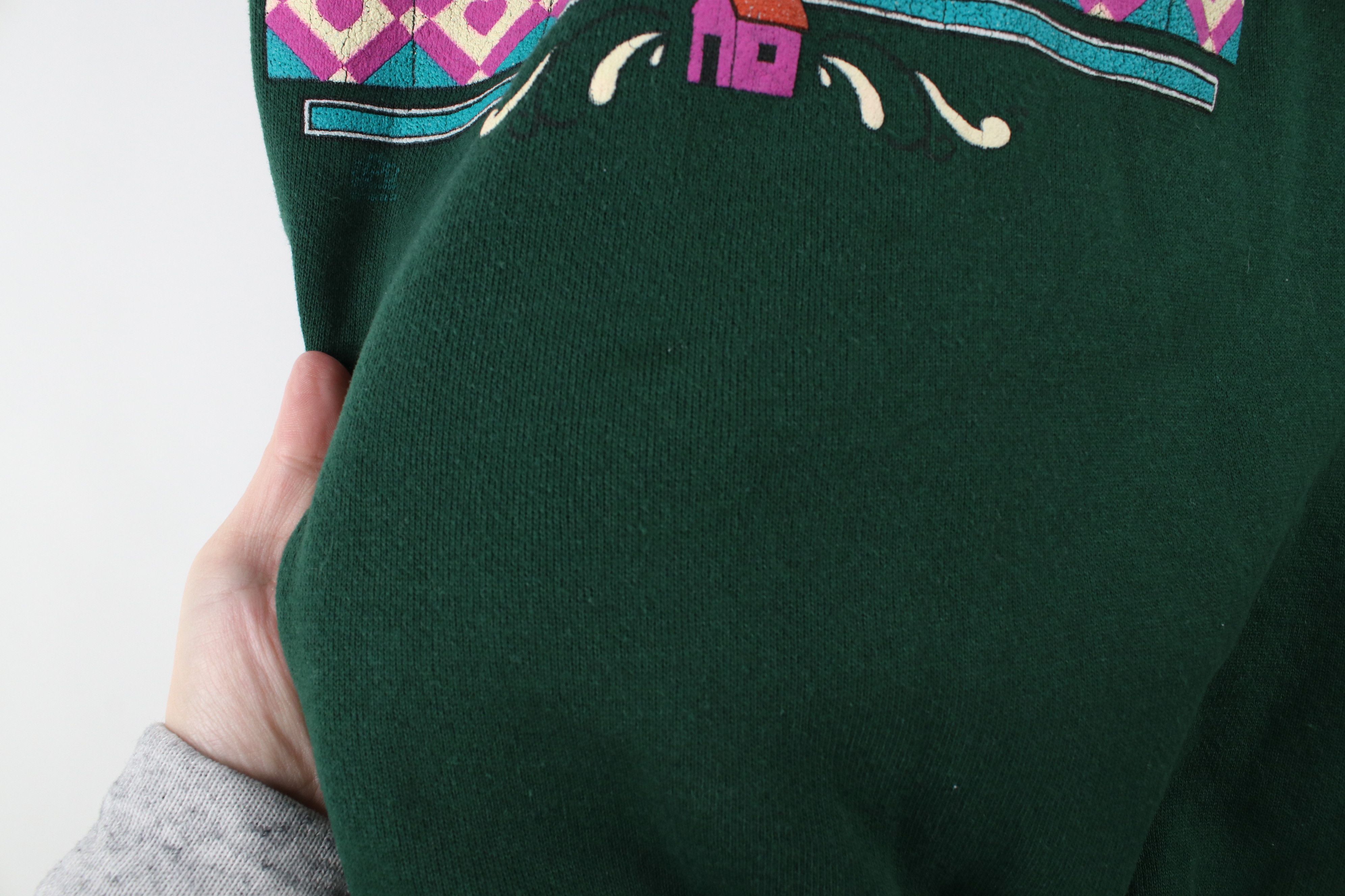 Vintage Vintage 90s Country Puppies Dog Turtleneck Sweatshirt USA Size L / US 10 / IT 46 - 9 Thumbnail