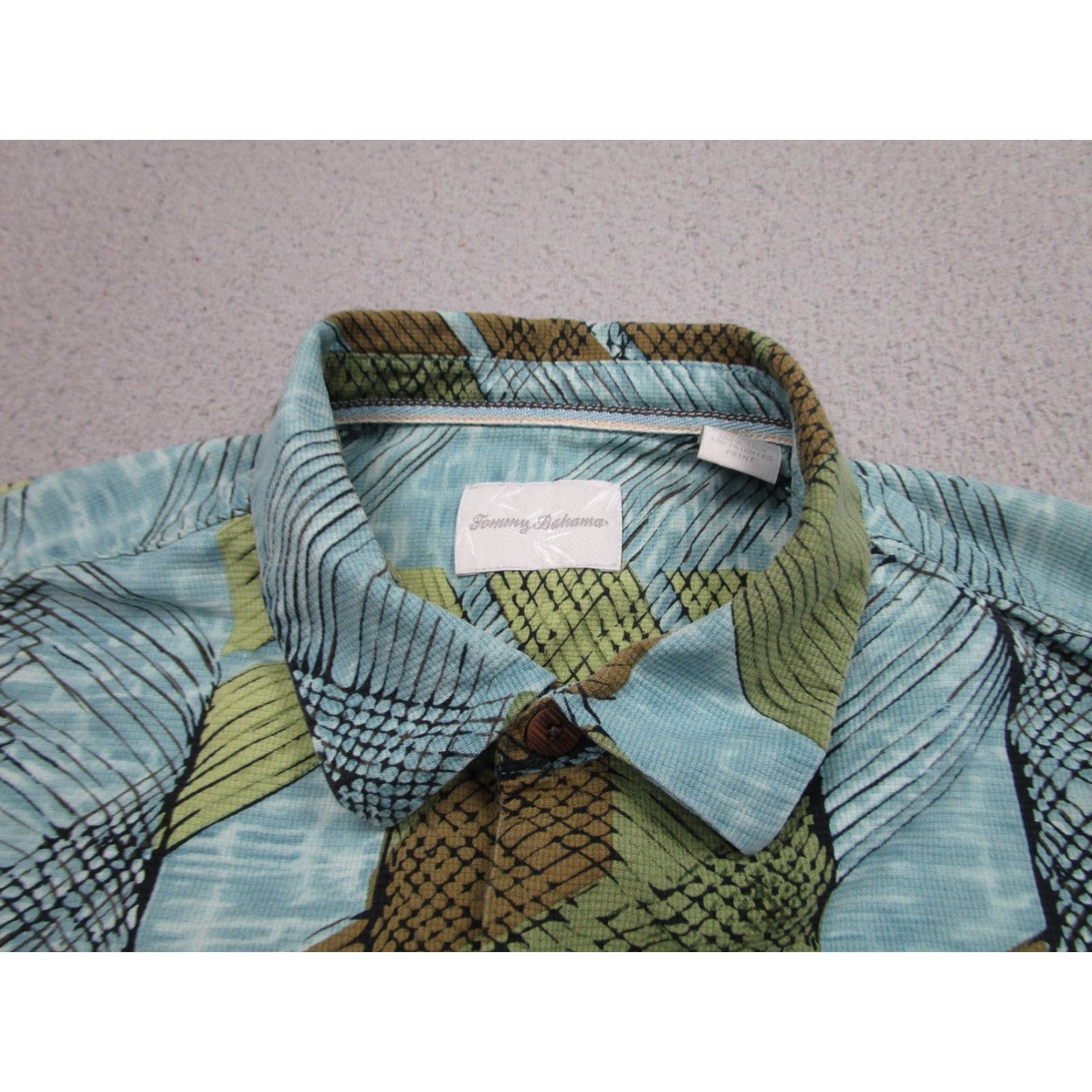 Tommy Bahama Tommy Bahama Shirt Mens XL Blue Green Brown Silk Camp Button Resort Vacation Shirt Size US XL / EU 56 / 4 - 3 Thumbnail