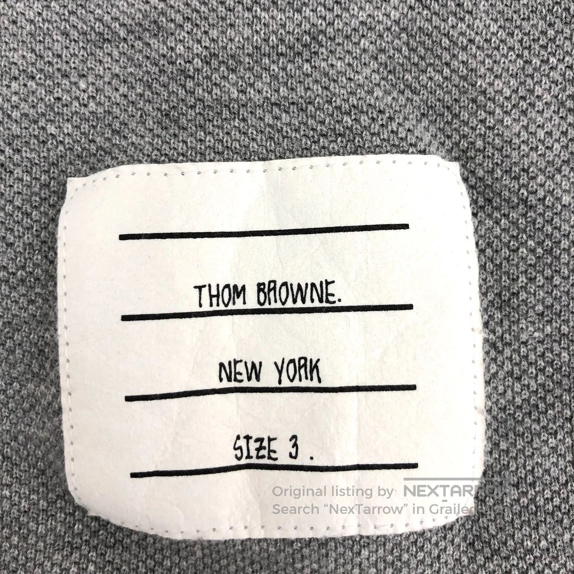 Thom Browne Thom Browne Gray Cotton Collar Single Breasted Short Sleev Size US L / EU 52-54 / 3 - 7 Thumbnail