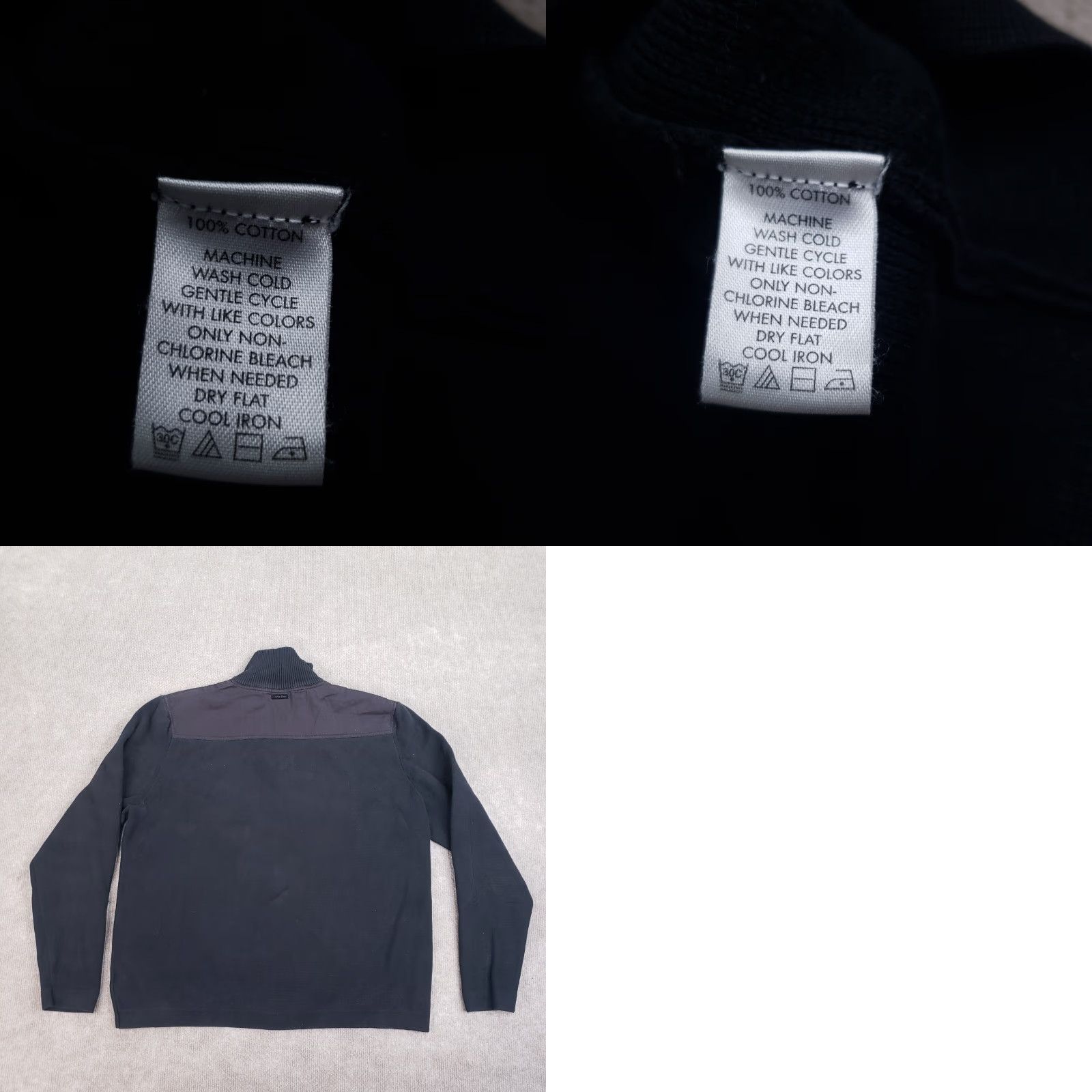 Calvin Klein Calvin Klein Mens Sweater Black 1/4 Zip Pullover Mock Neck Knit Medium Size US M / EU 48-50 / 2 - 8 Thumbnail