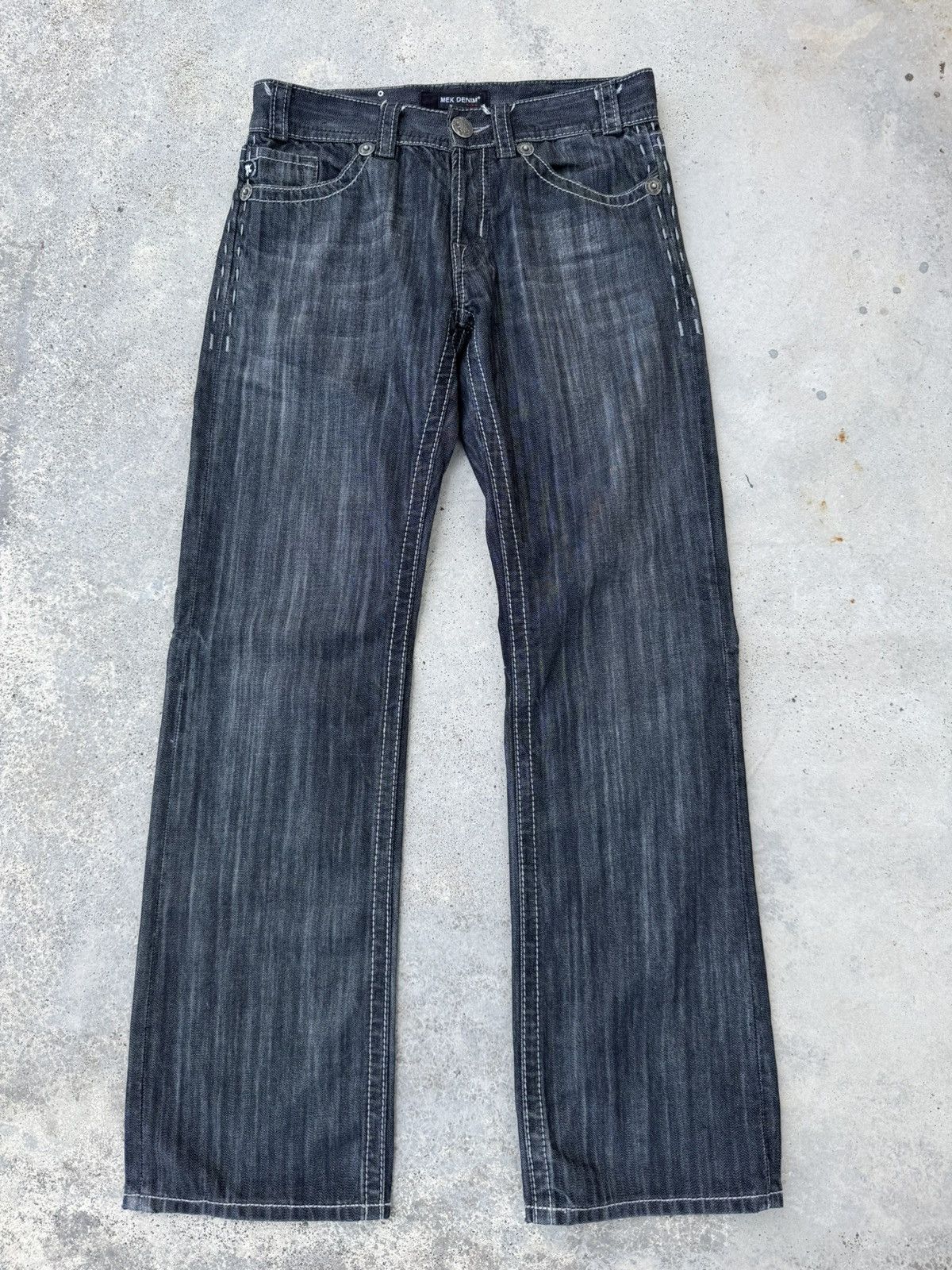 Mek Denim 2000s MEK Denim y2k Baggy Jeans jnco style Size US 32 / EU 48 - 6 Thumbnail