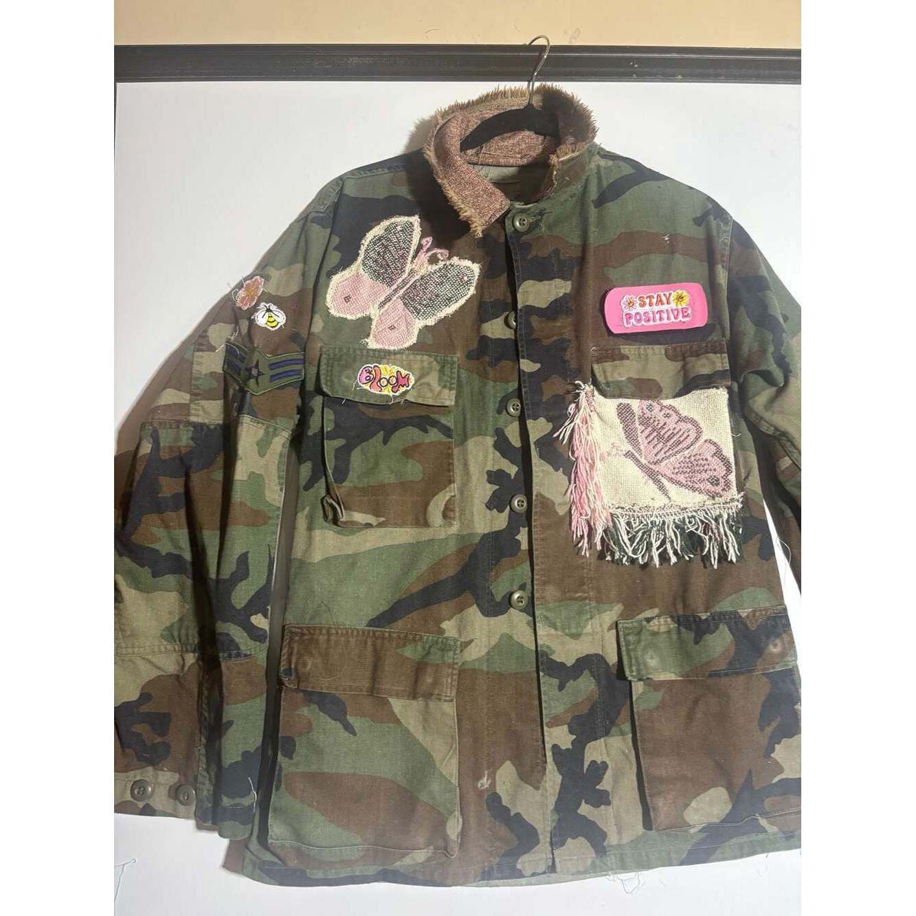 Other Reworked Janice Joplin tapestry Army Jacket – Size M / US 6-8 / IT 42-44 - 2 Thumbnail