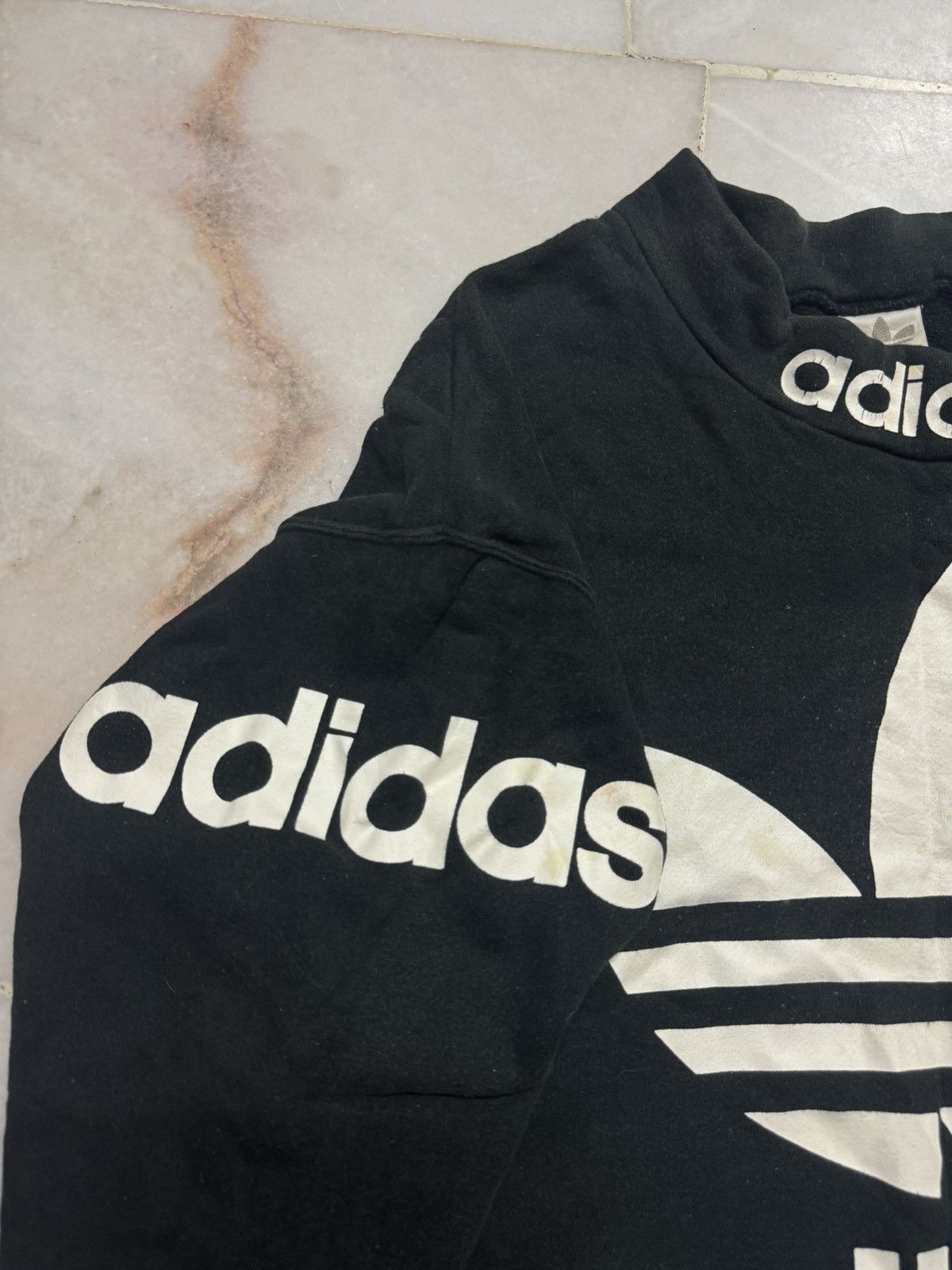 Adidas 💥VINTAGE 90's ADIDAS JAPAN BIG LOGO MIRROR PRINT DISTRESSED Size US L / EU 52-54 / 3 - 7 Thumbnail