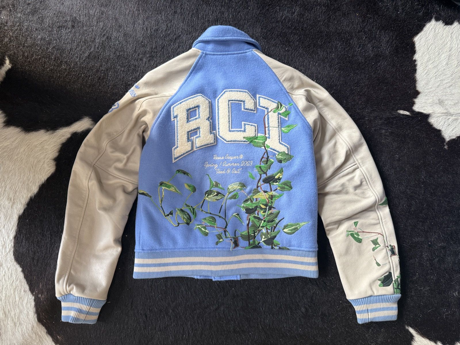 Reese Cooper Reese Cooper Embroidered Vibes Varsity Jacket Size US S / EU 44-46 / 1 - 2 Thumbnail